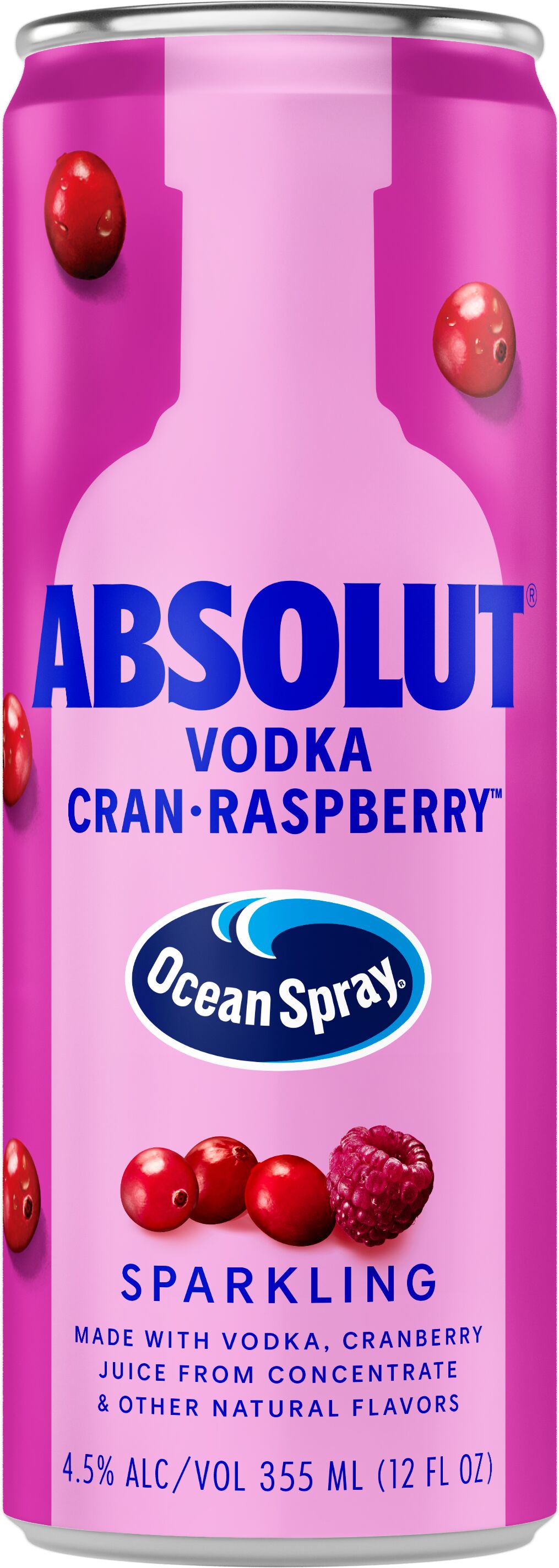 Ocean Spray Cran-Raspberry Ready to Drink Vodka Falvored Cranberry Raspberry Cocktail