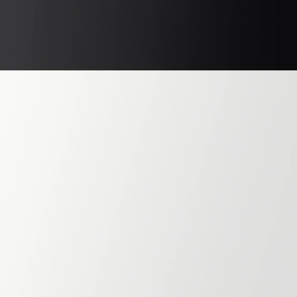 White with Matte Black Trim