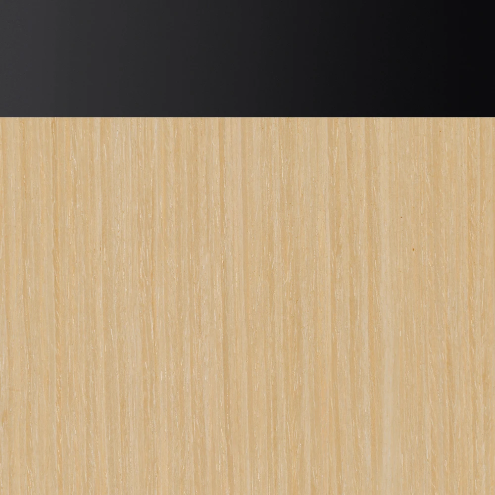 Light Oak with Matte Black Trim