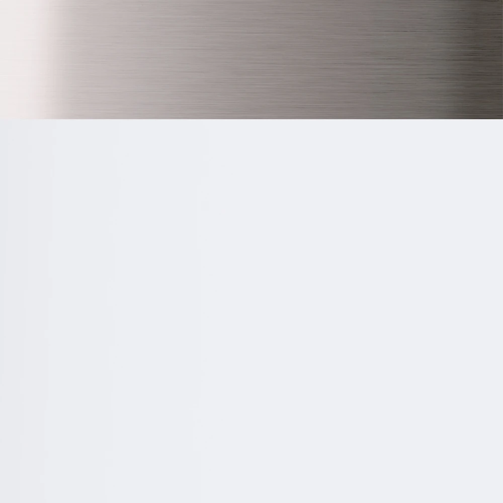 White with Brushed Nickel Trim