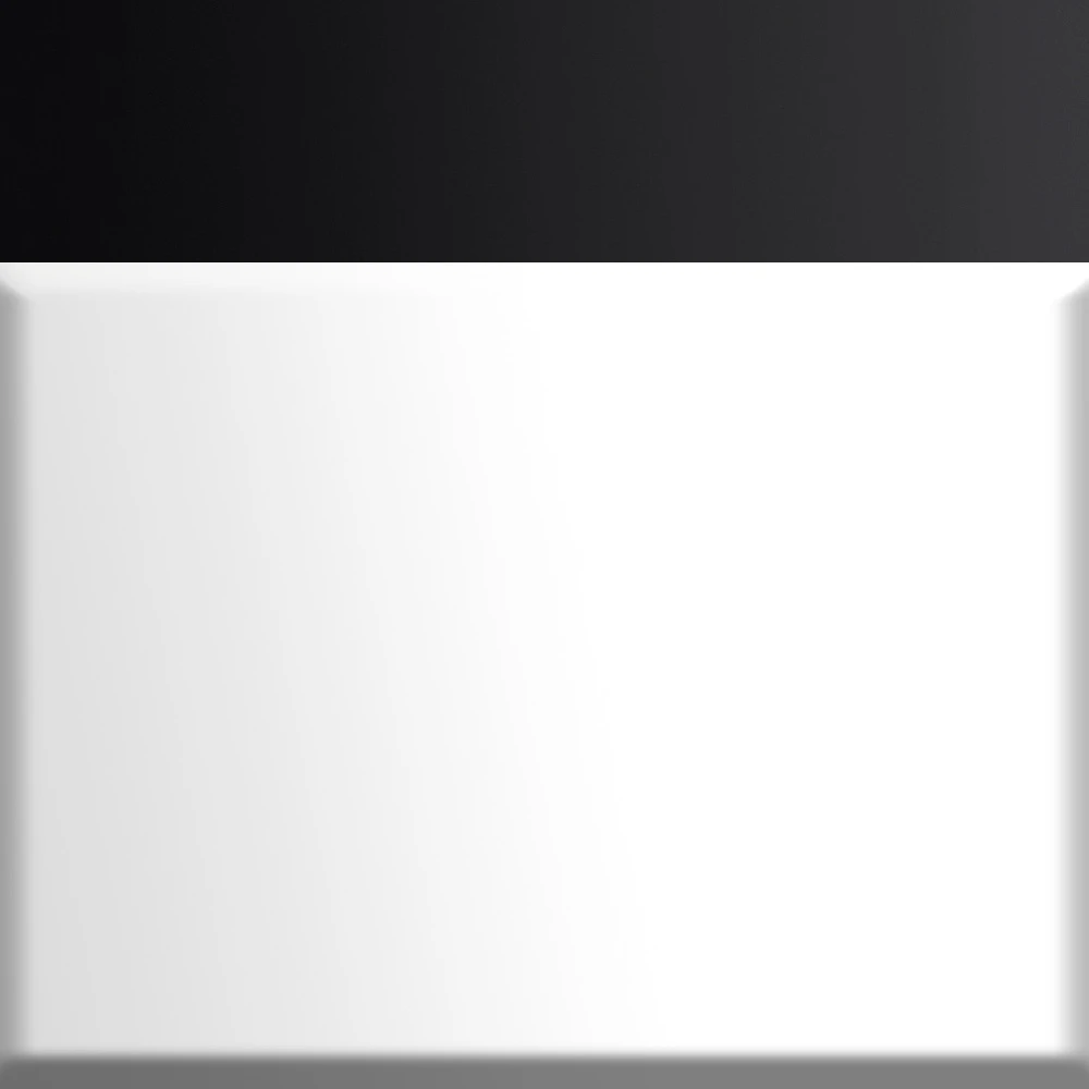 White with Matte Black Trim