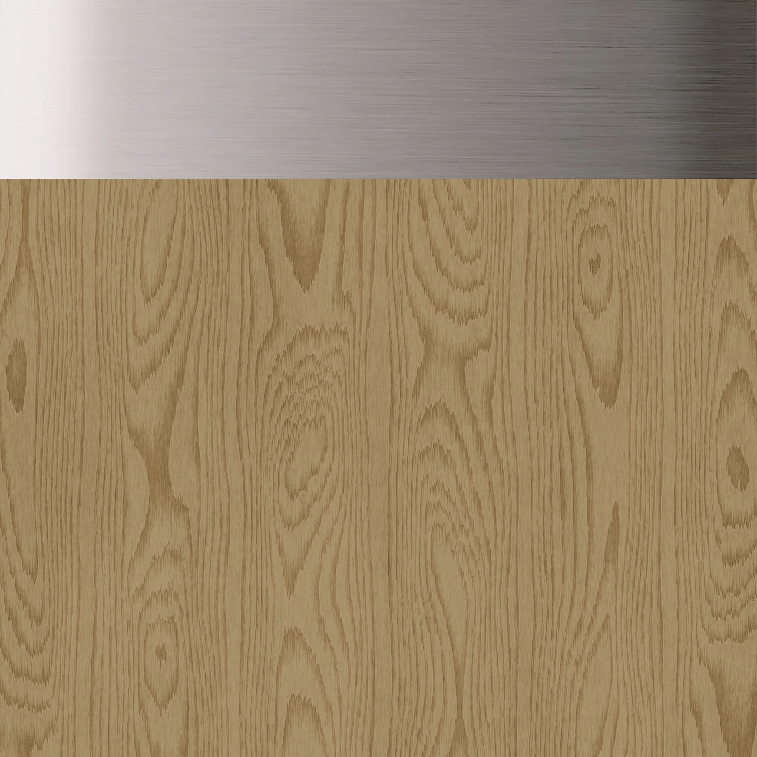 Natural Oak with Brushed Nickel Trim