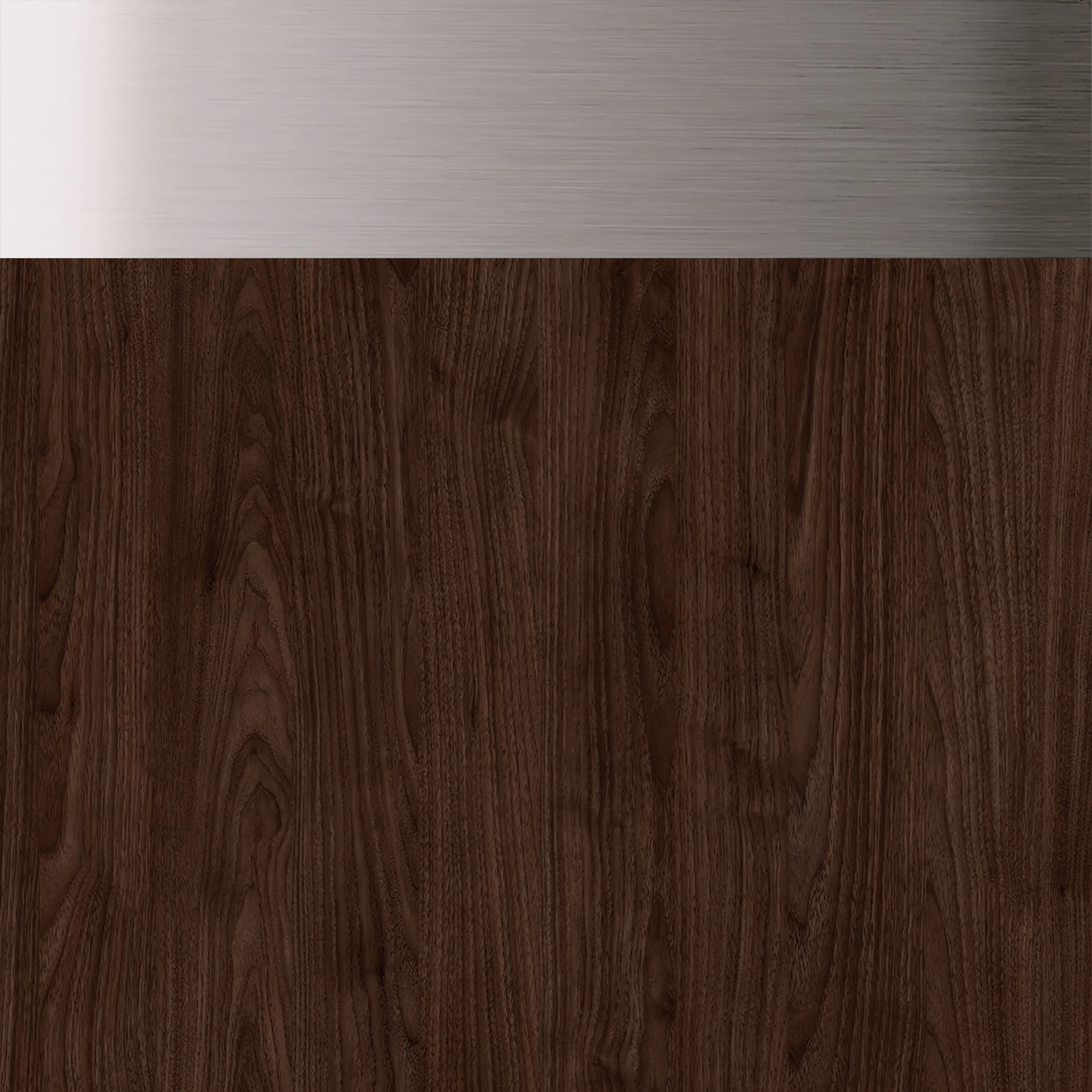 Dark Walnut with Brushed Nickel Trim