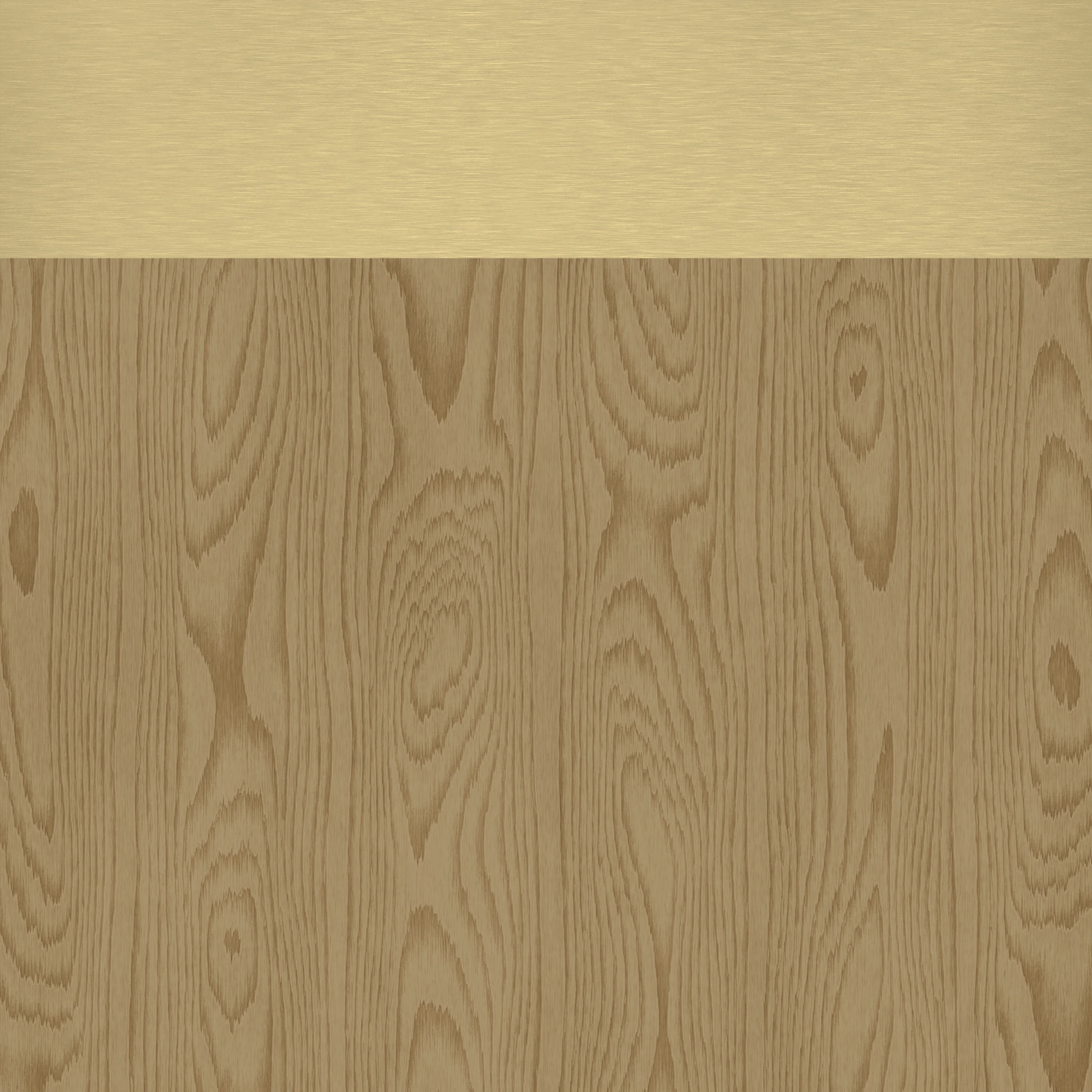 Natural Oak with Brushed Gold Trim