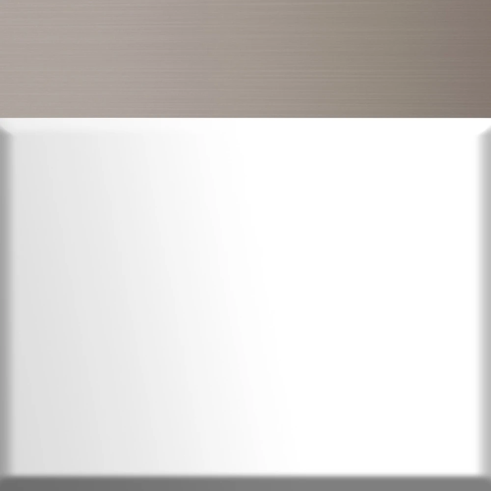 White with Brushed Nickel Trim