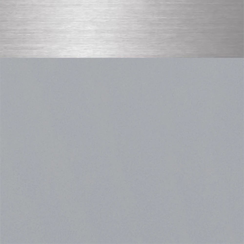 Gray with Brushed Chrome Trim