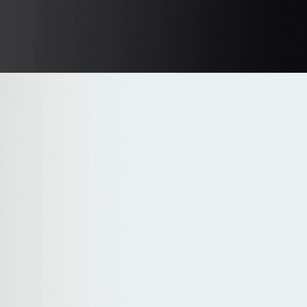 White with Matte Black Trim