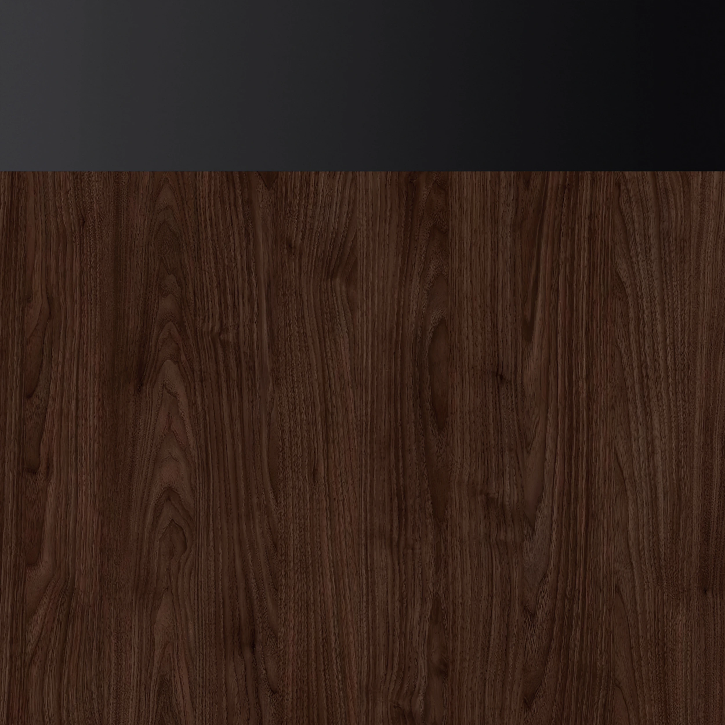 Dark Walnut with Matte Black Trim