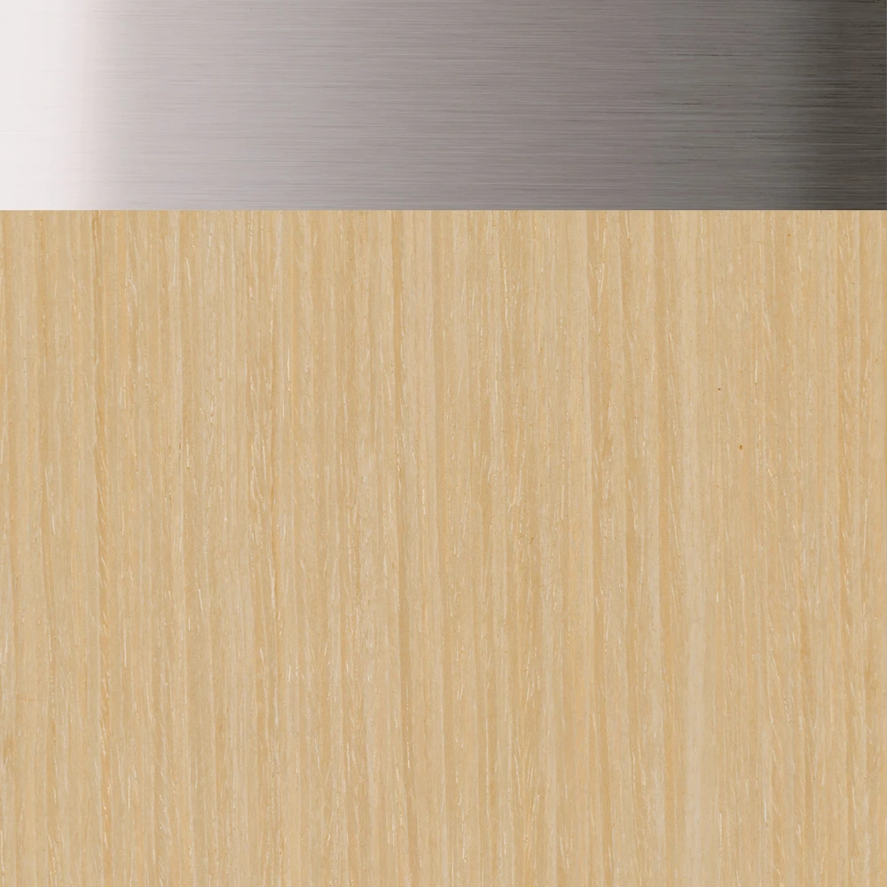 Light Oak with Brushed Nickel Trim