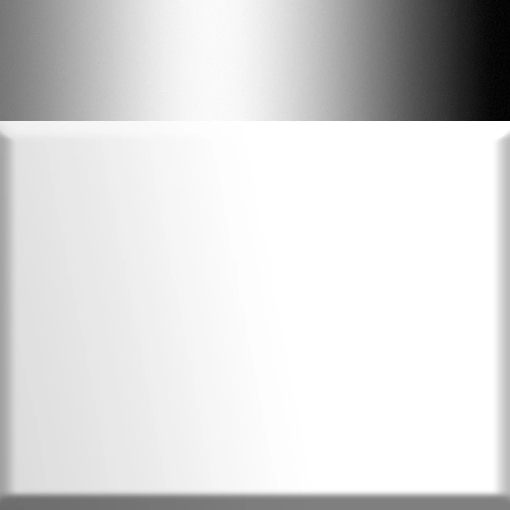 White with Polished Chrome Trim