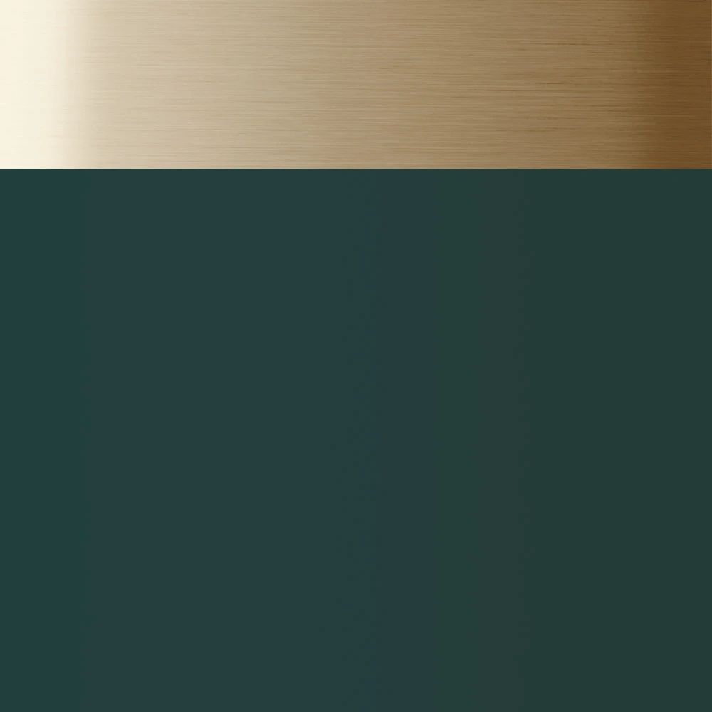 Green with Satin Bronze Trim