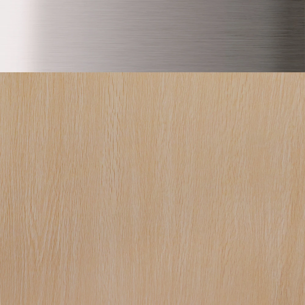 Light Straw with Brushed Nickel Trim