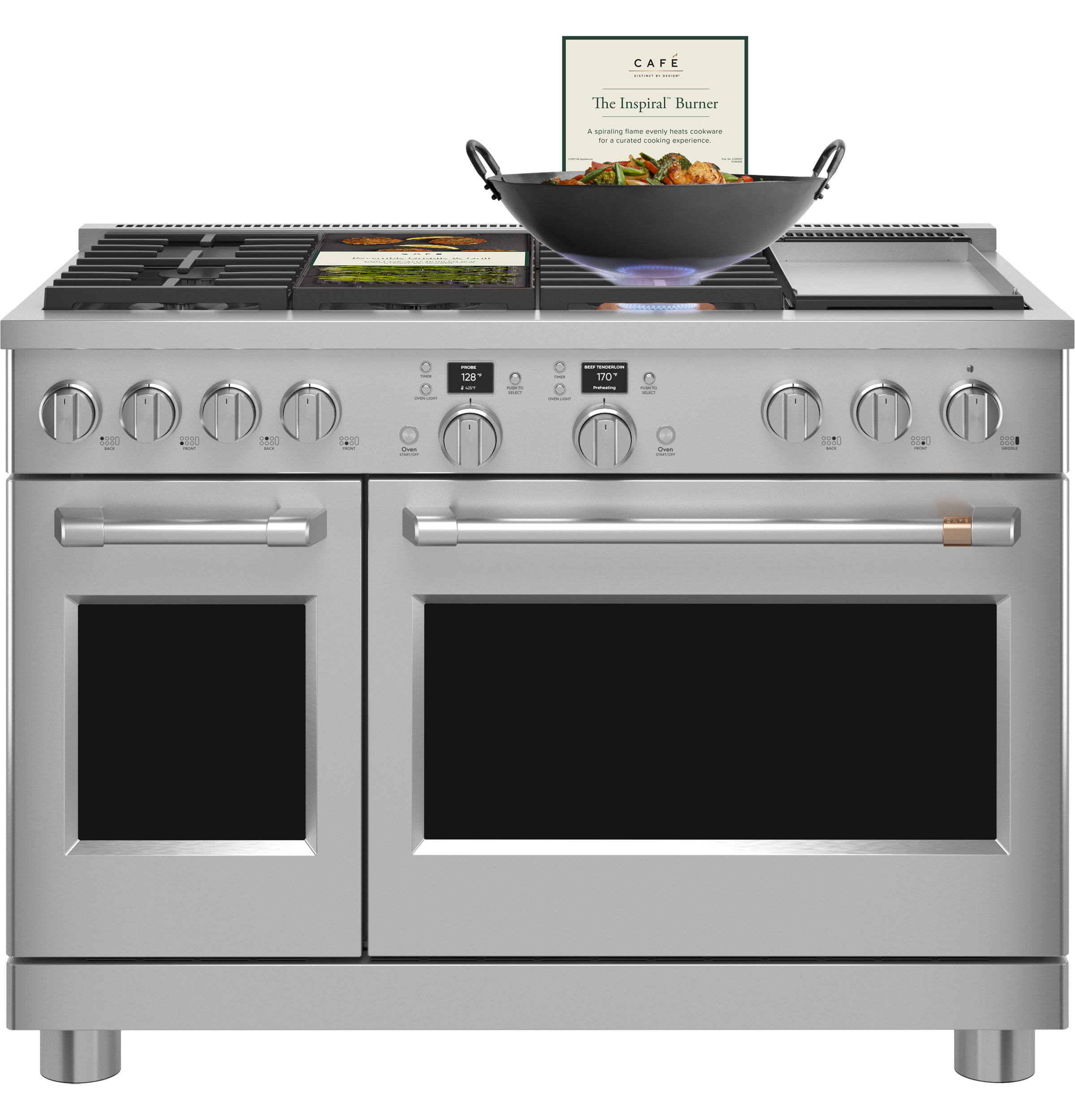 48" Width — 6 Burners — Dual Fuel — Griddle — Conv — ADA Compliant — Connectable via built-in WiFi view 2