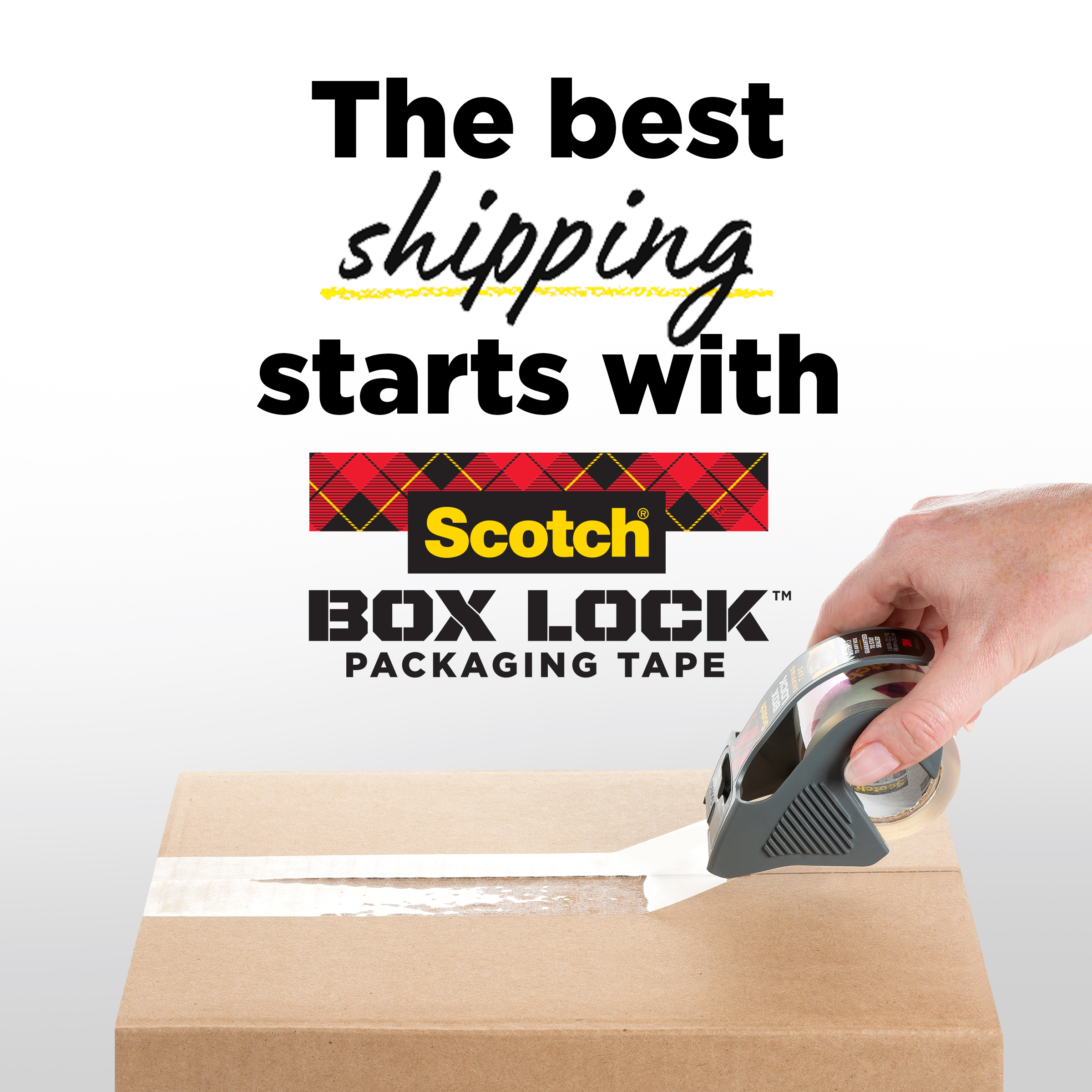 SKU 7100273214 | Scotch® Box Lock™ Packaging Tape 3950-RD-EF-6WC