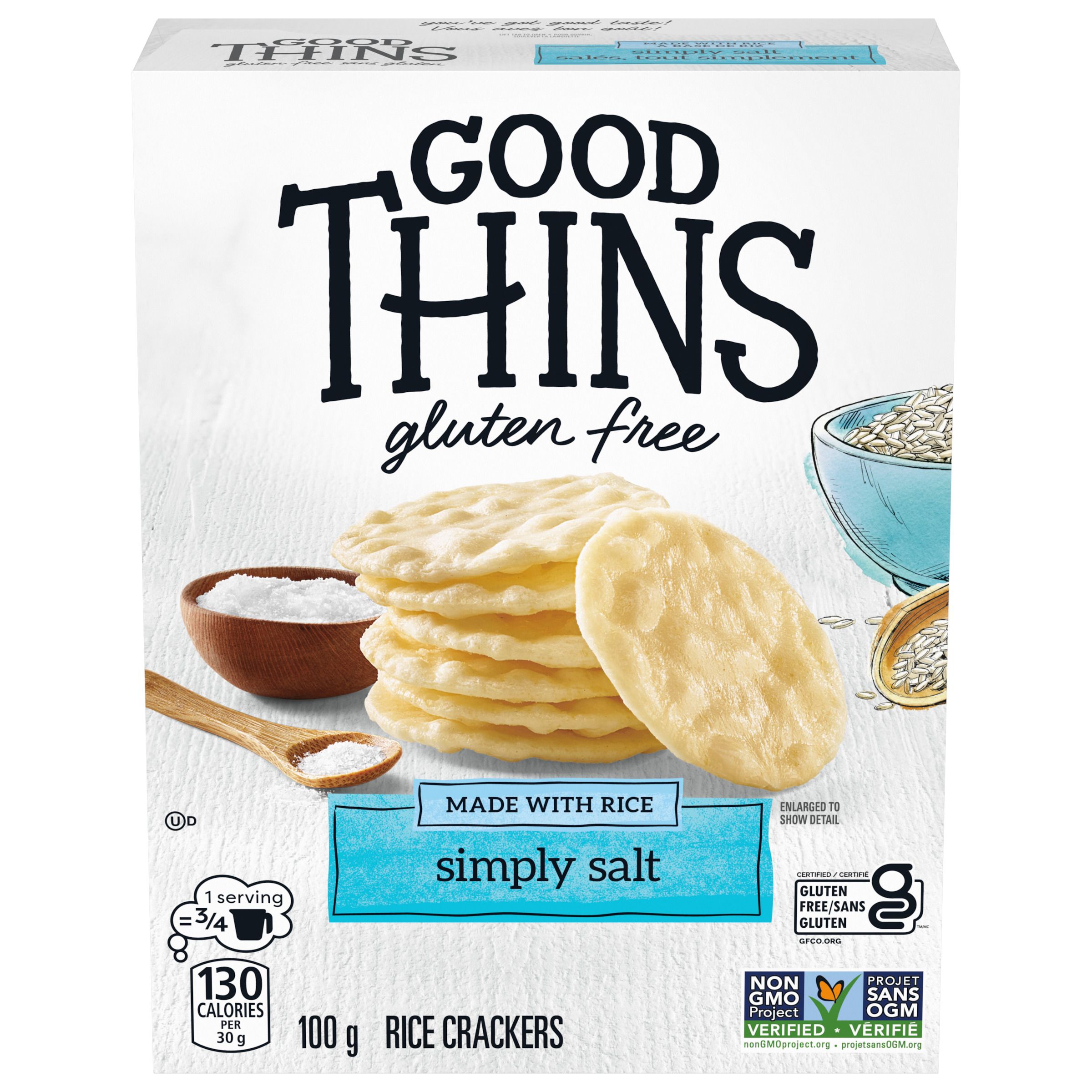 Good Thins Rice Simply Salt Crackers 100 G-0