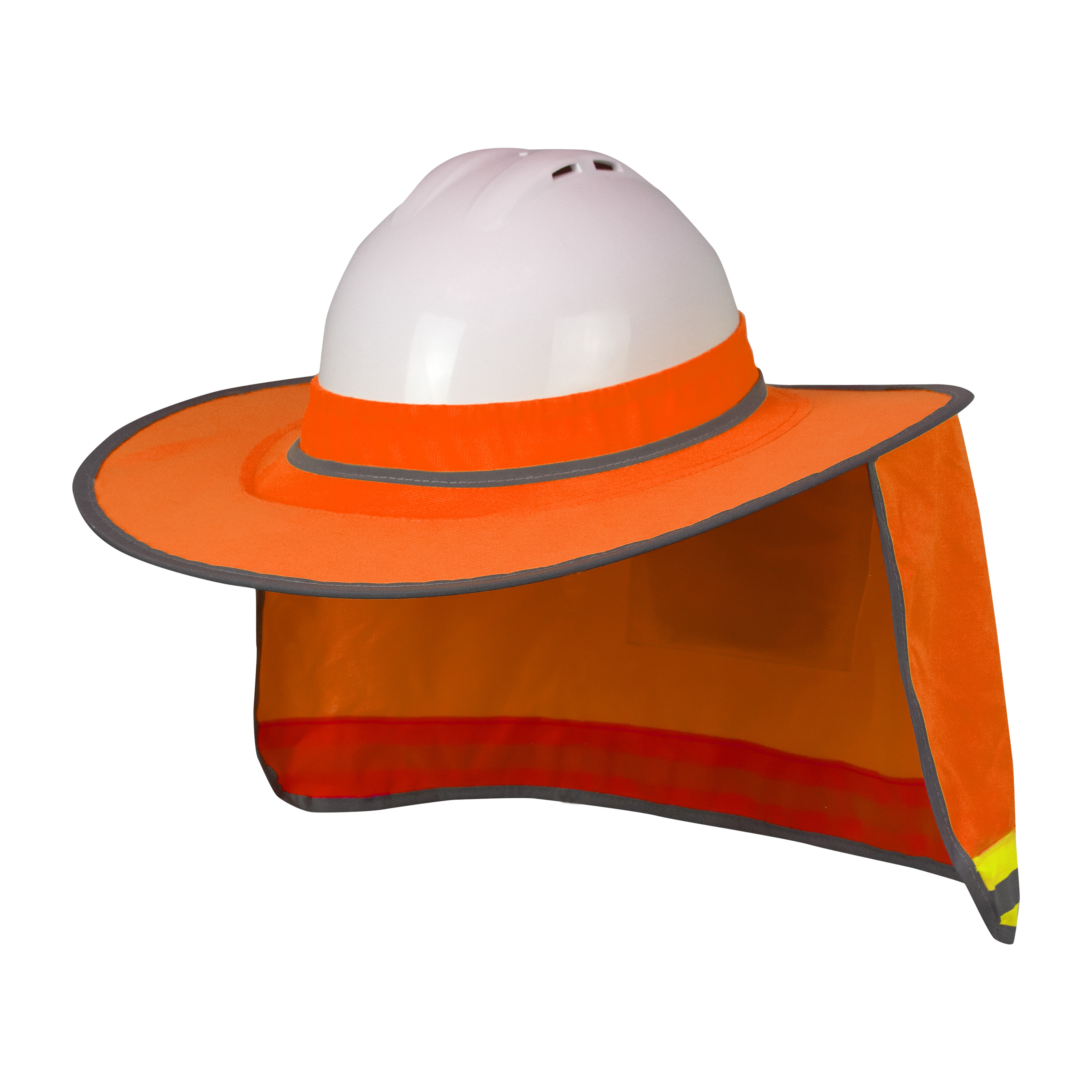 Hi-Vis Collapsible Hard Hat Shade - Orange
