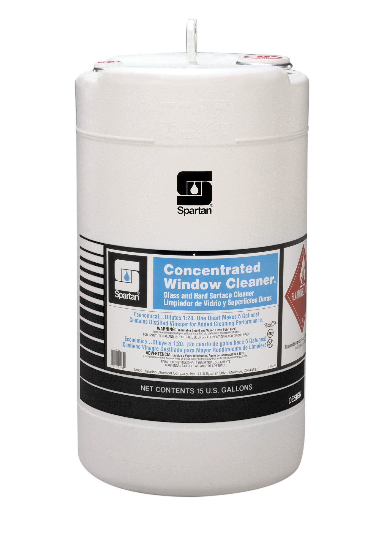 Spartan Chemical Company Concentrated Window Cleaner, 15 GAL DRUM