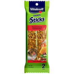 Image of Vitakraft Crunch Sticks Hamster Treat Peanut & Honey Flvr Glaze - 2 Sticks
