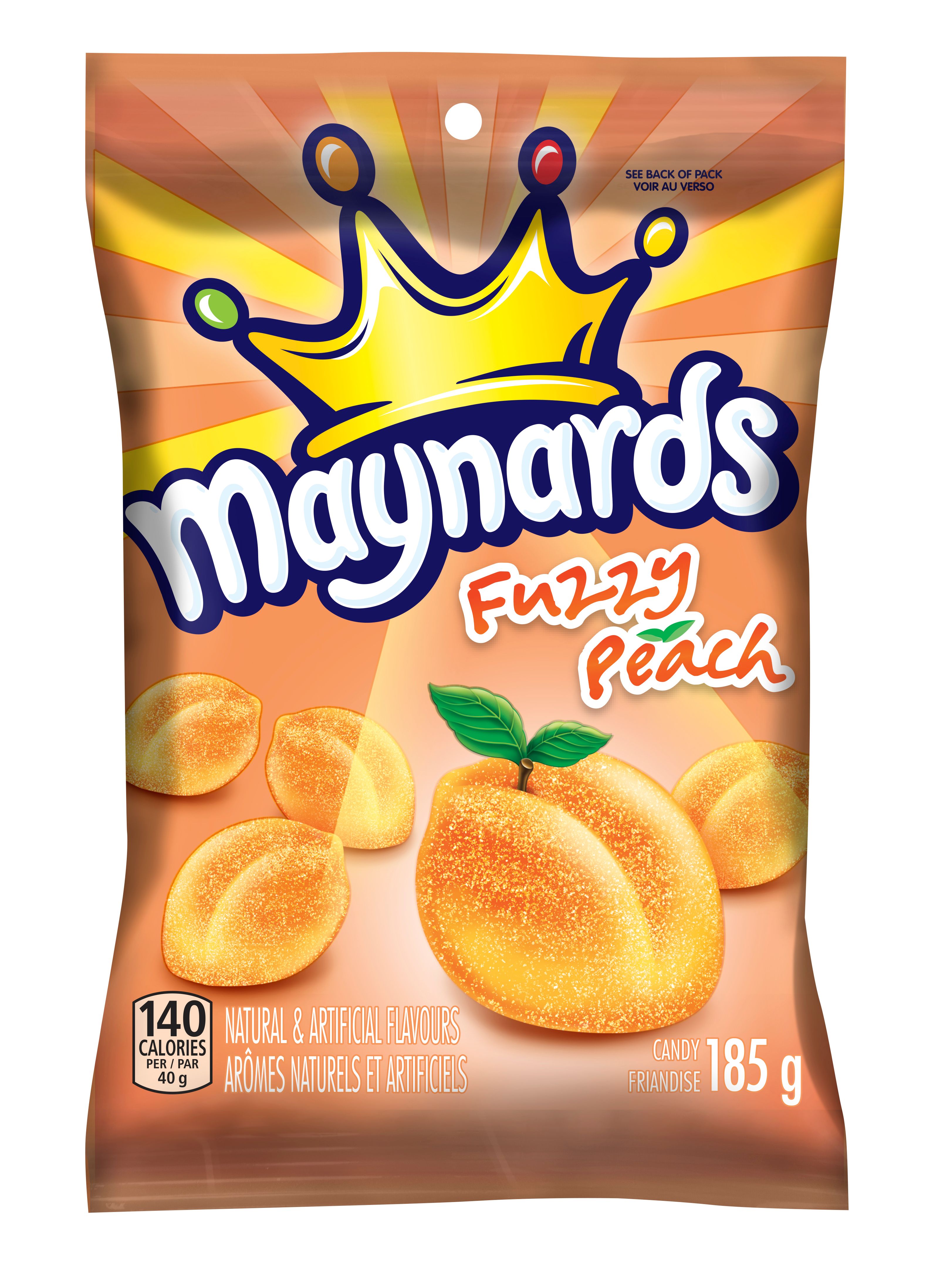 Maynards Fuzzy Peach Soft Candy 185 G