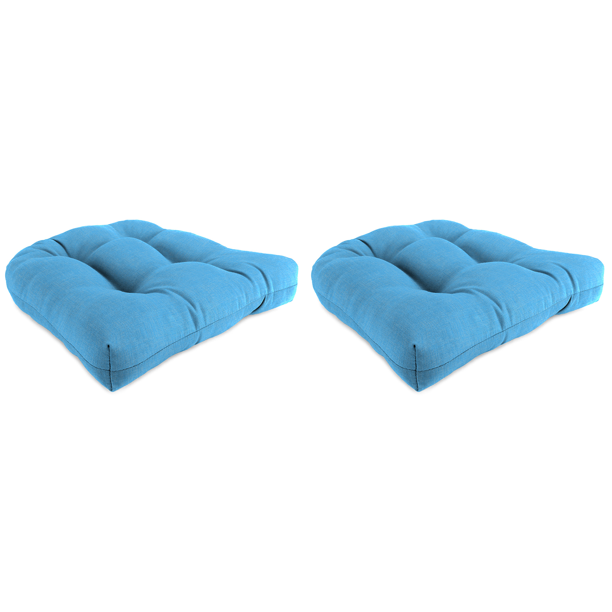 New Tufted Outdoor Patio Wicker Chair Seat Cushions 18", 2-Pack, Fade Resistant - Picture 21 of 23