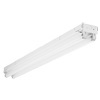 The Lithonia Lighting 8-foot, 2-light white T8 fluorescent strip light by Lithonia Lighting is ideal where high brightness and good illumination levels are required such as retail, light industrial and warehouse
