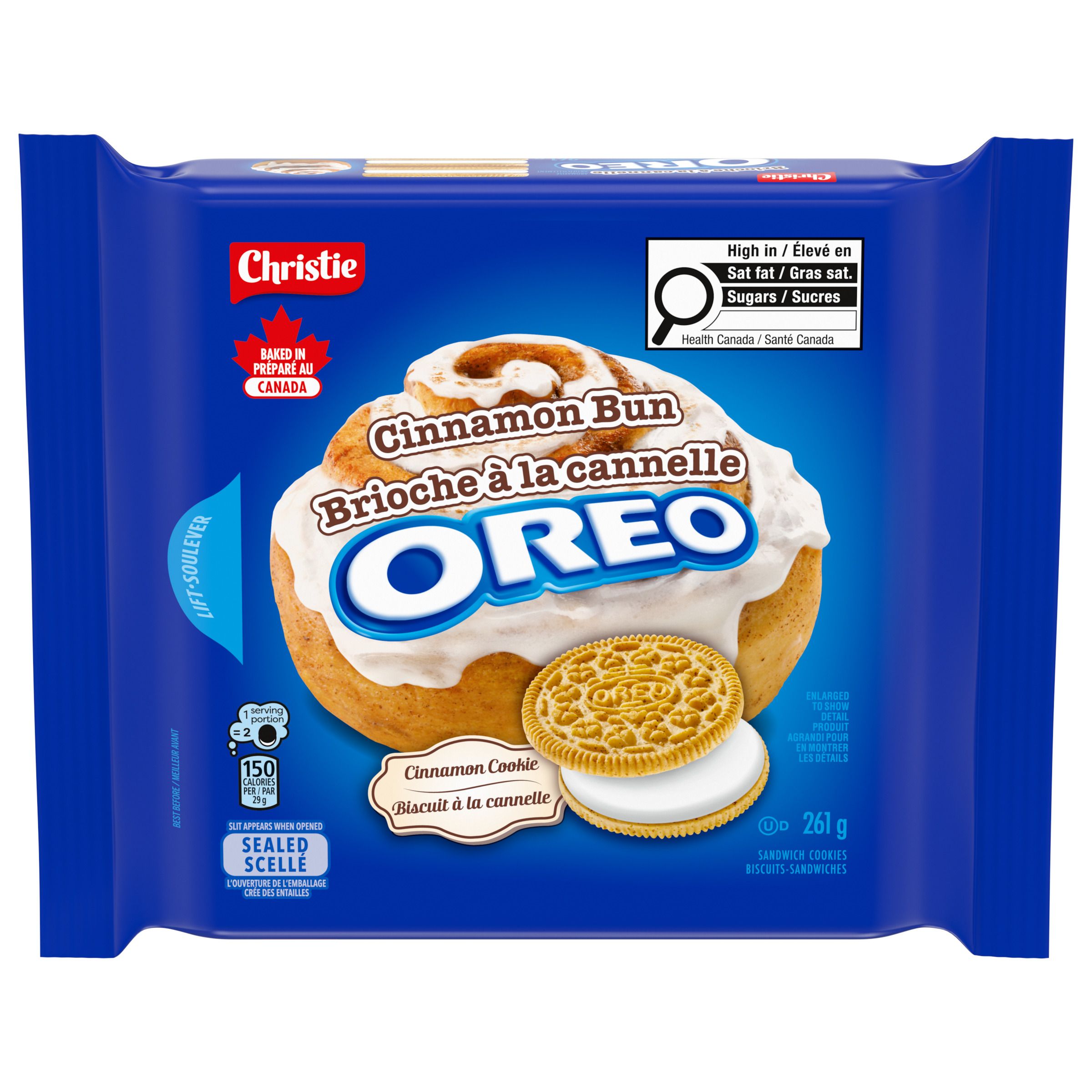 Oreo Cinnamon Bun Sandwich Cookies 261 g-0