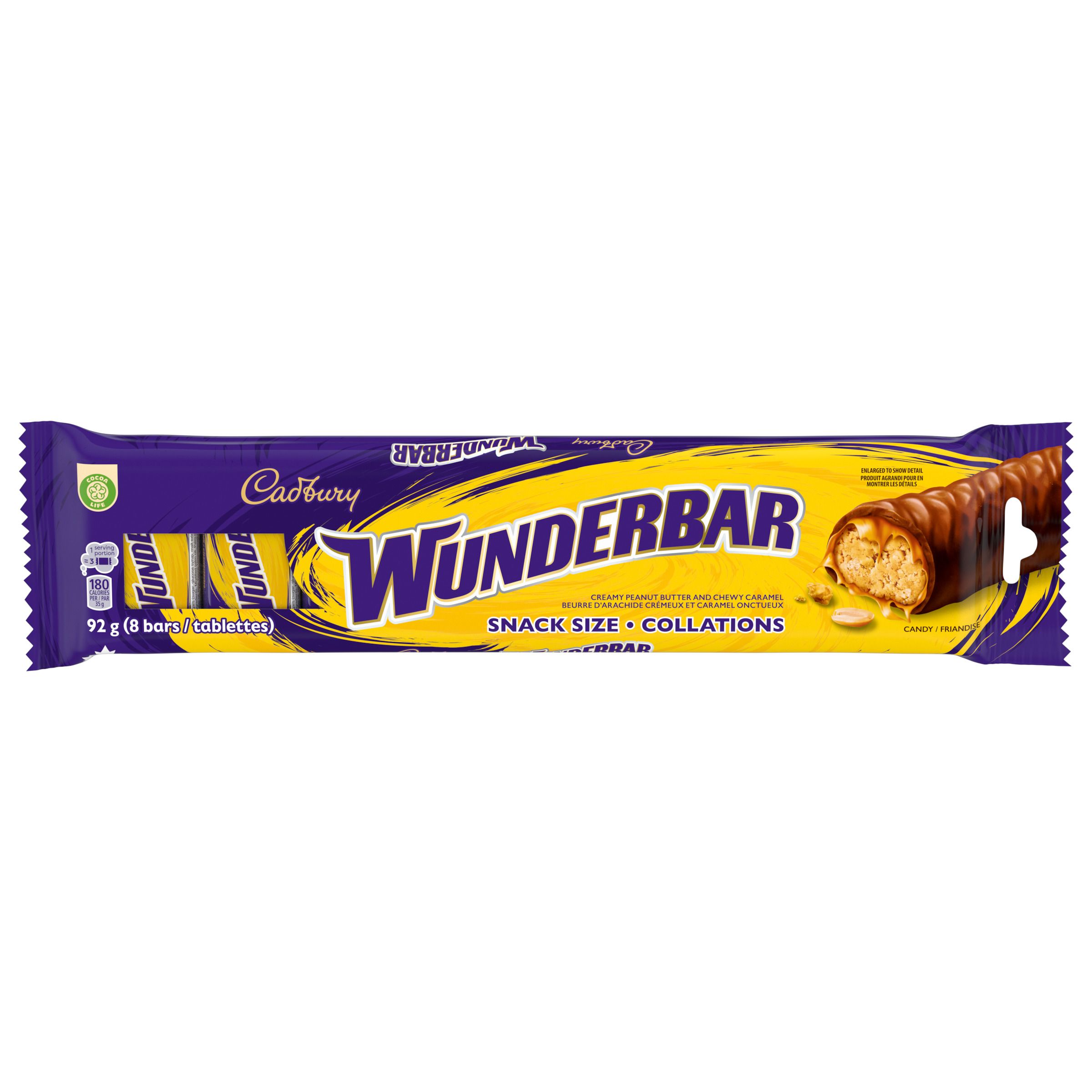 CADBURY WUNDERBAR format collation 8 unités, 92 g