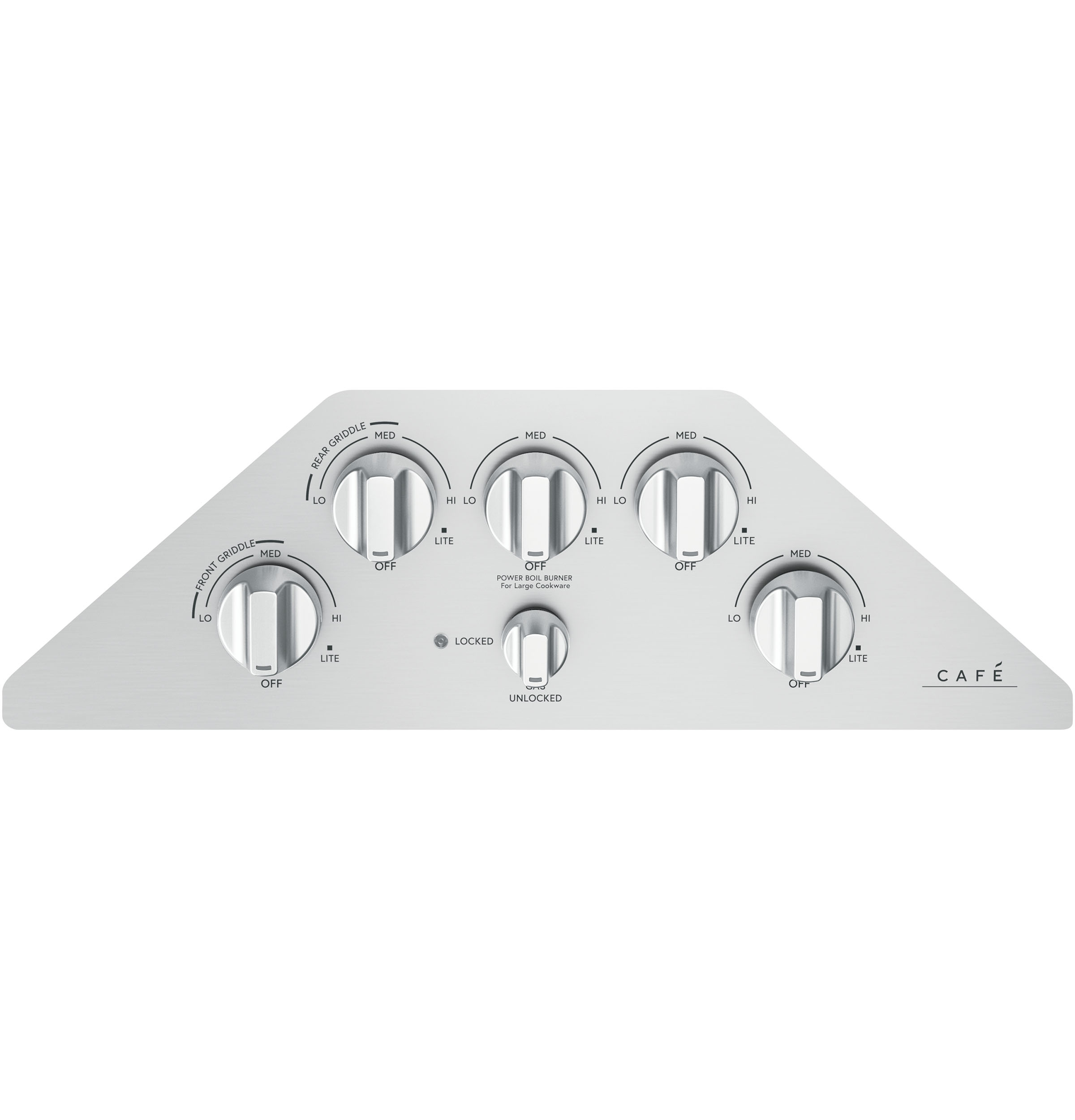 30" Width Gas Cktp 5 Burners 20,000 BTU Tri-Ring Power Boil Burner Cast Iron Griddle Incl ADA Compliant — Not Connectable view 2