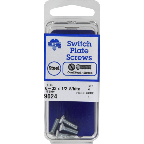 Switch Plate Machine Screw 632 x 1/2"