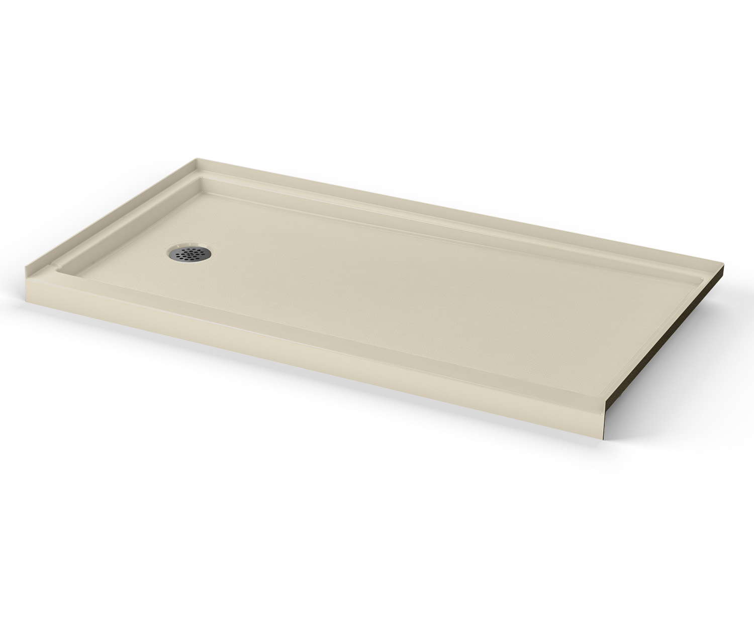 Icon SB6030L/R AcrylX Alcove Right-Hand Drain Shower Base in White view 2