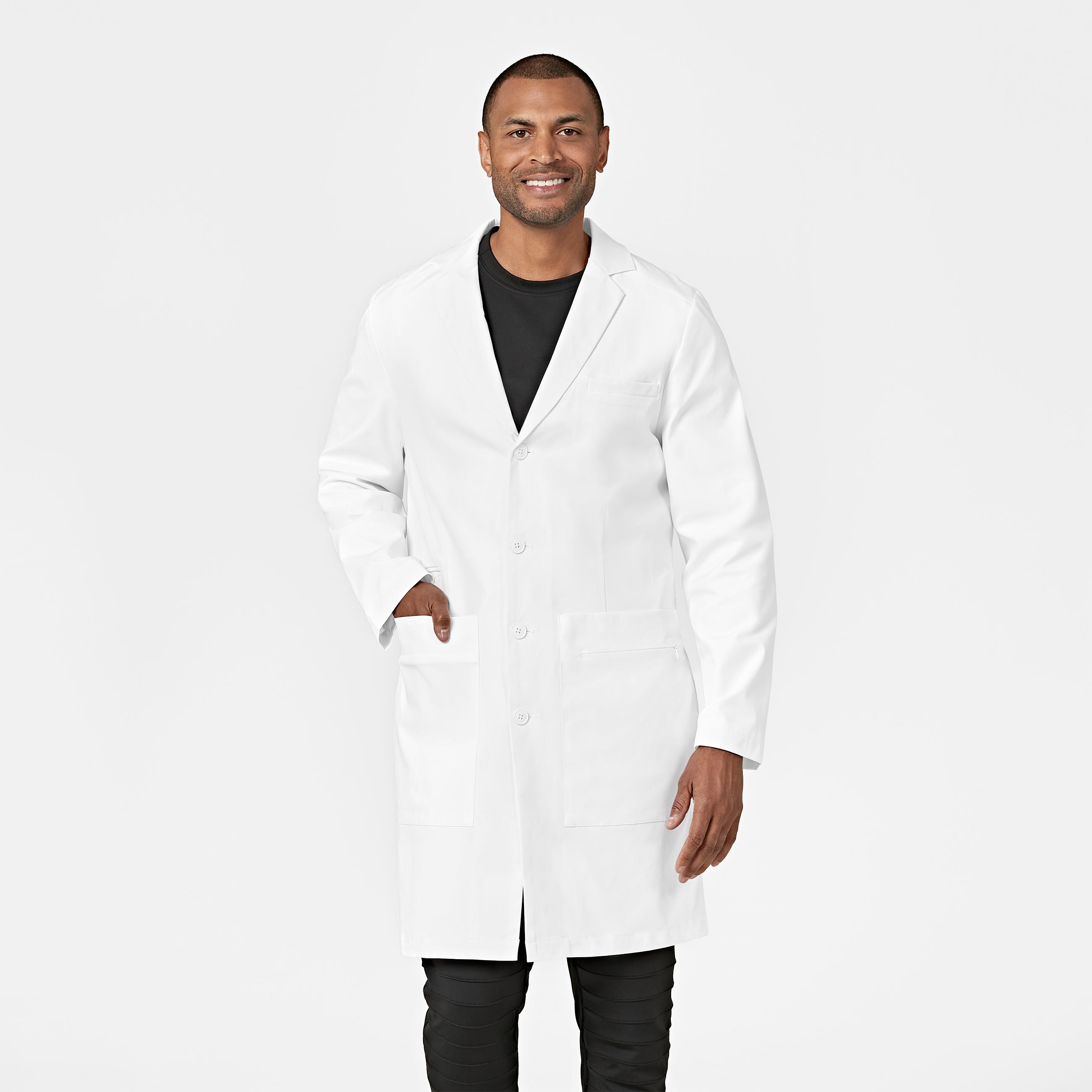 Slate Men&#8216;s 38 Inch Doctors Coat-Wonder Wink