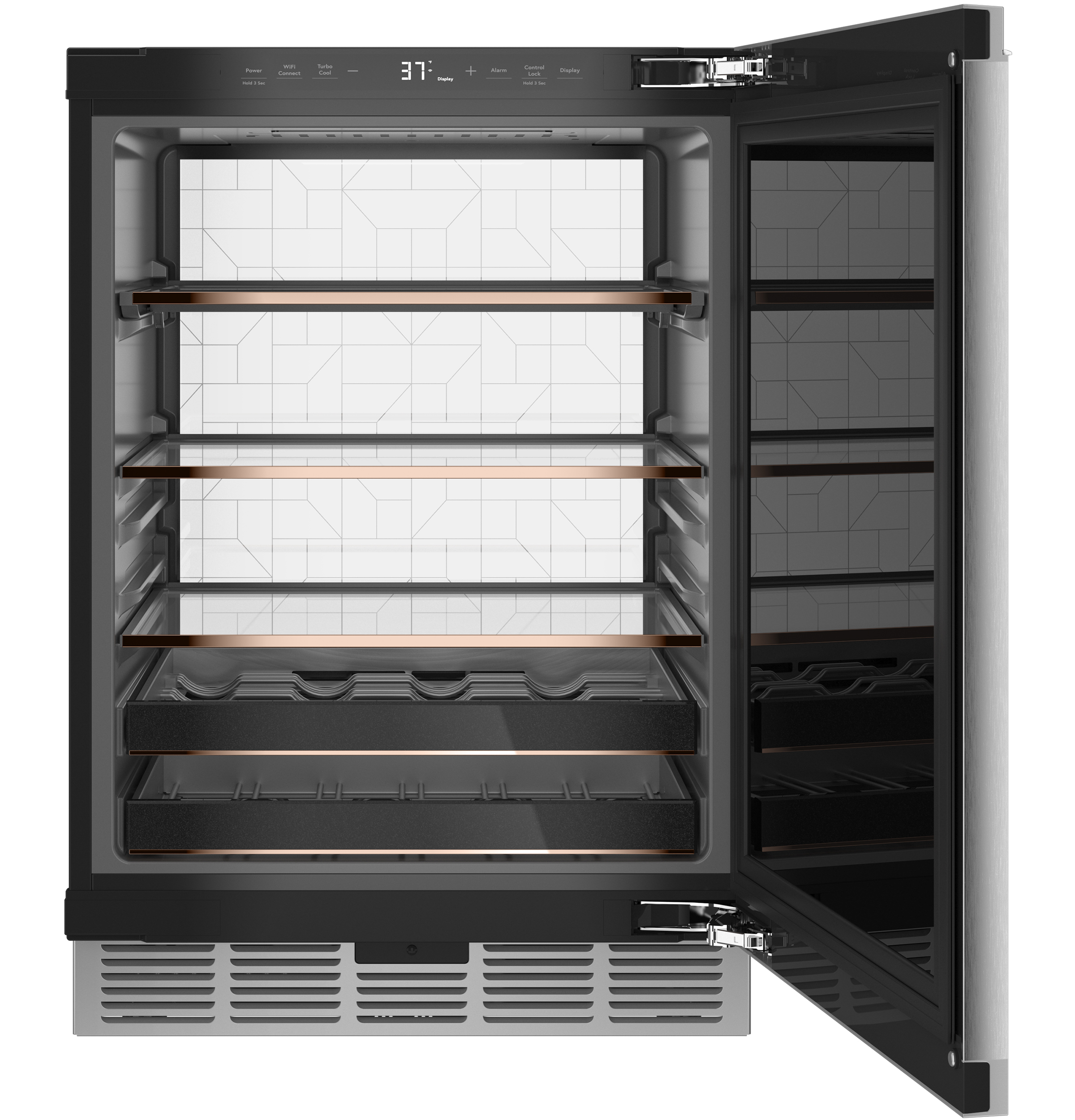 24" Width — B/I Capable — Elec Cntrls — 126 Cans,14 Bottles — QuickSpace™ Shelf — LED Light Wall — Magnum Bottle Shlvng — ENERGY STAR® Qualified — ADA Compliant — Connectable via built-in WiFi view 4