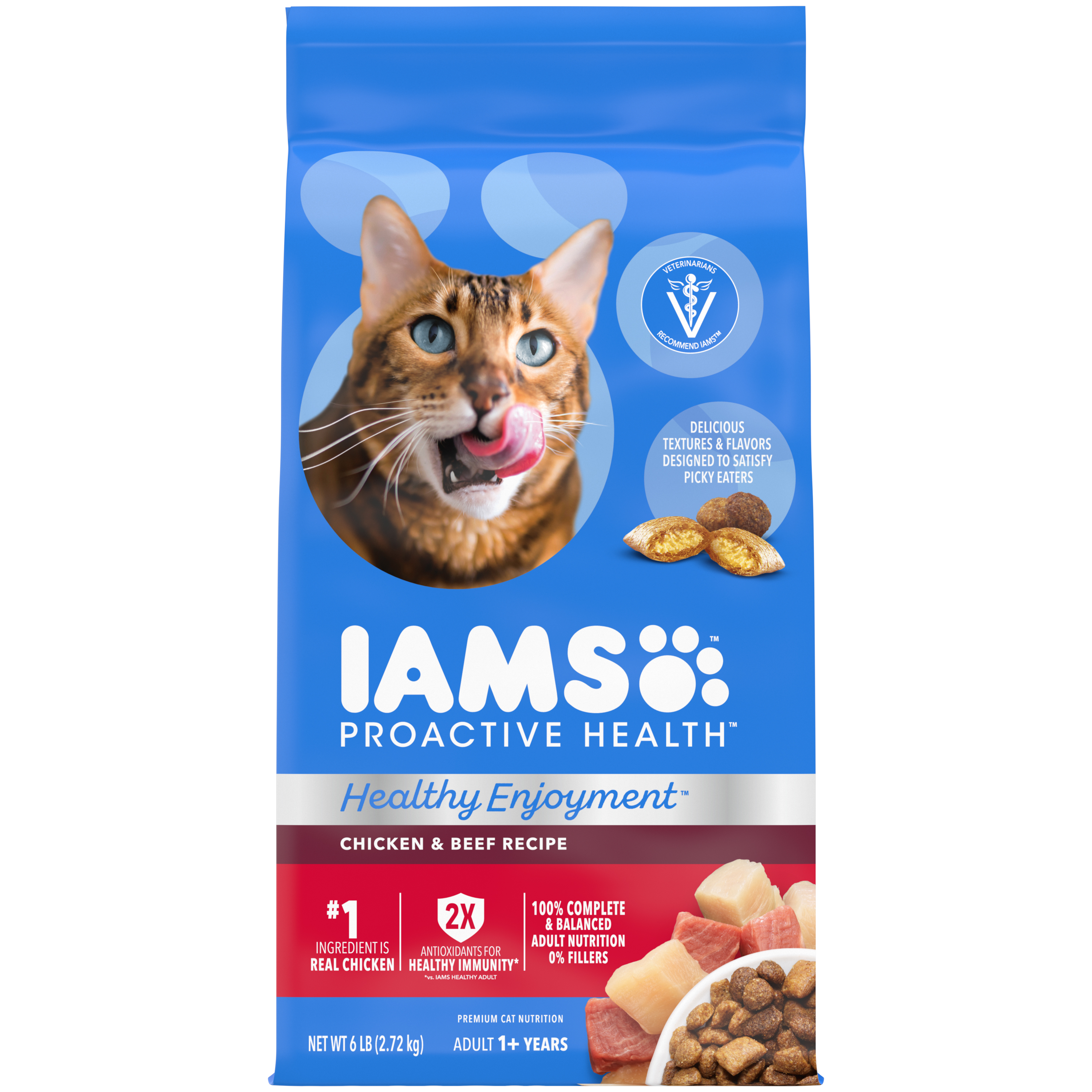 6# Iams Cat Healthy Enjoyment Chicken & Beef - Health/First Aid