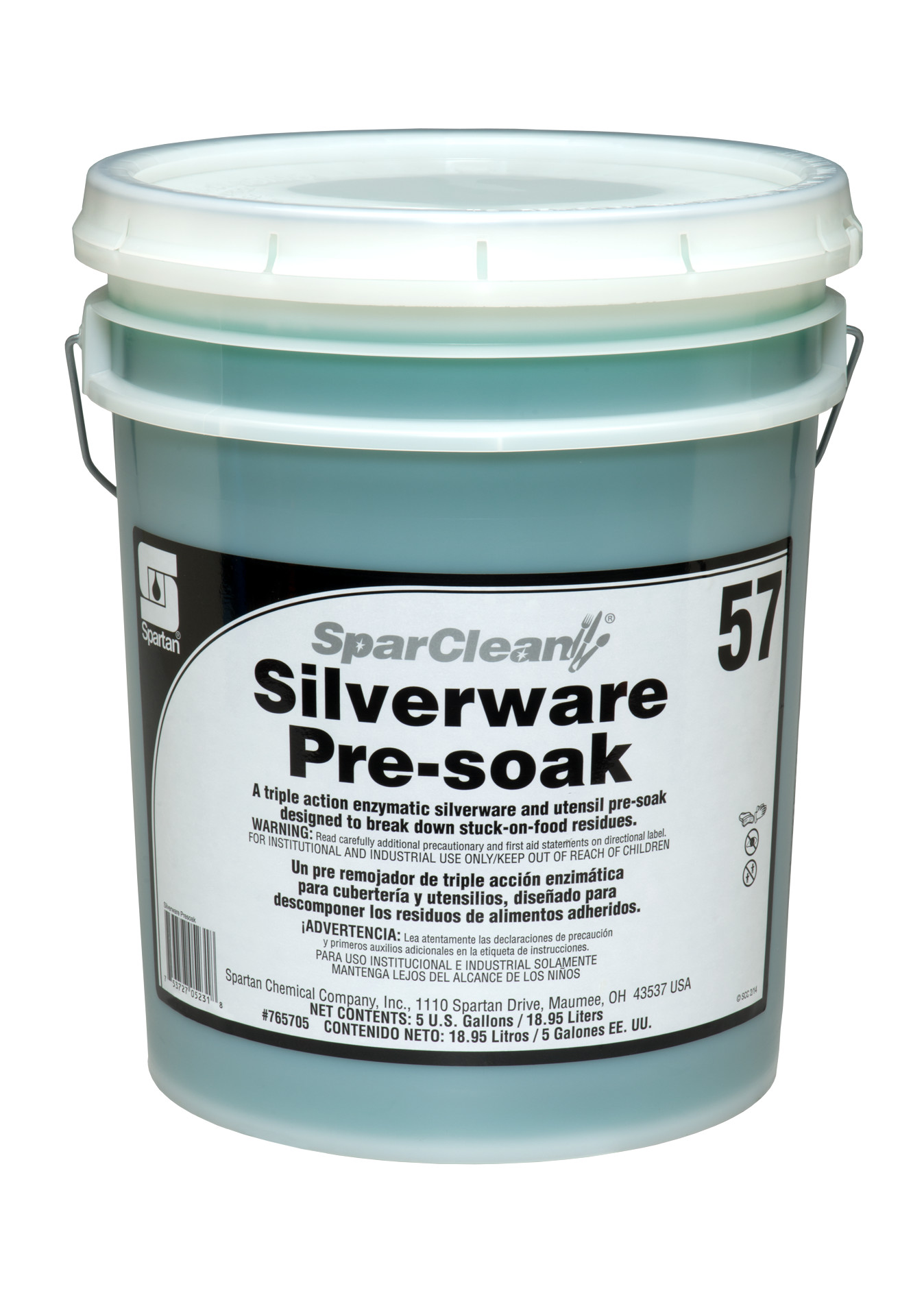Spartan Chemical Company SparClean Silverware Pre-Soak 57, 5 GAL PAIL