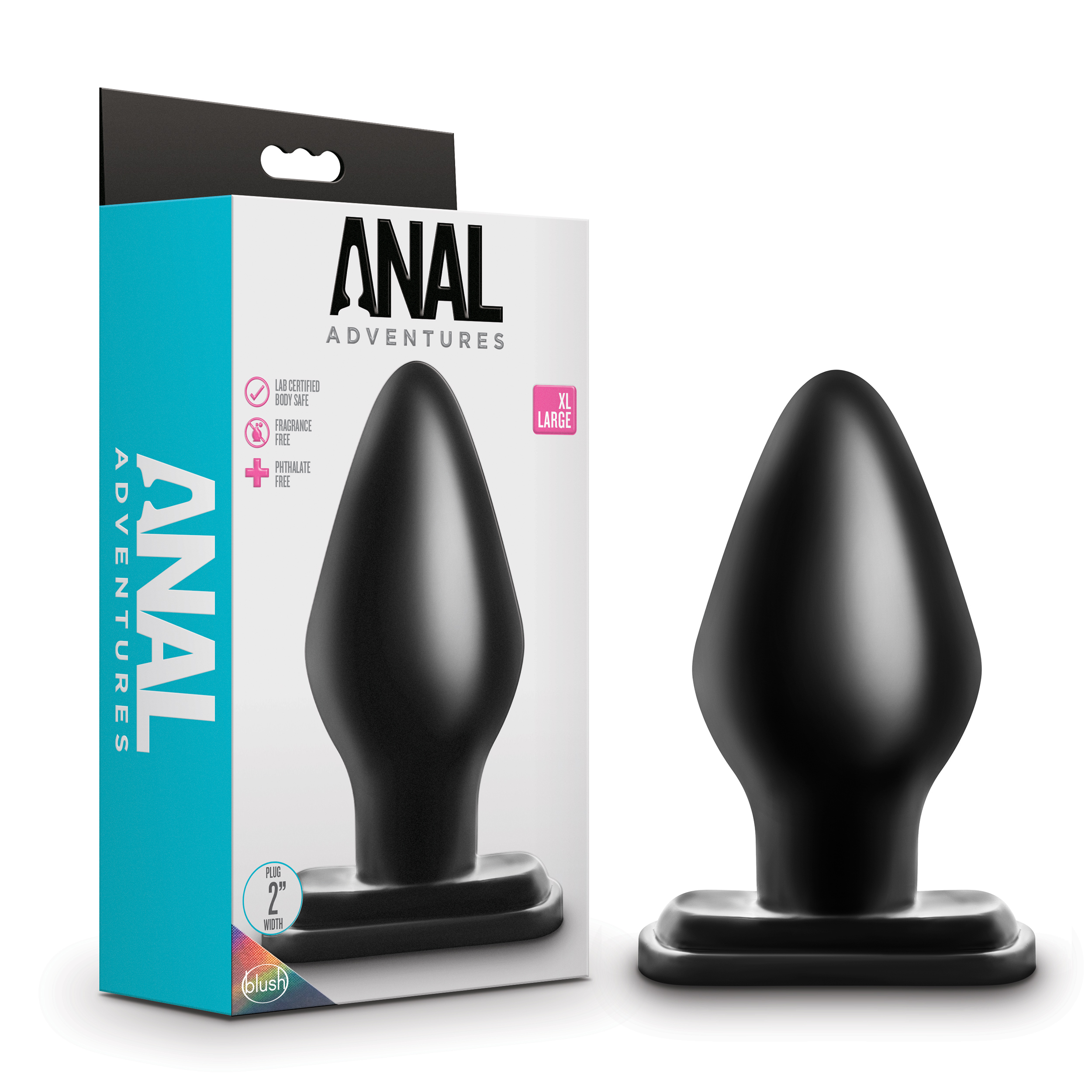 Blush Anal Adventures Black 5.25-Inch Anal Plug