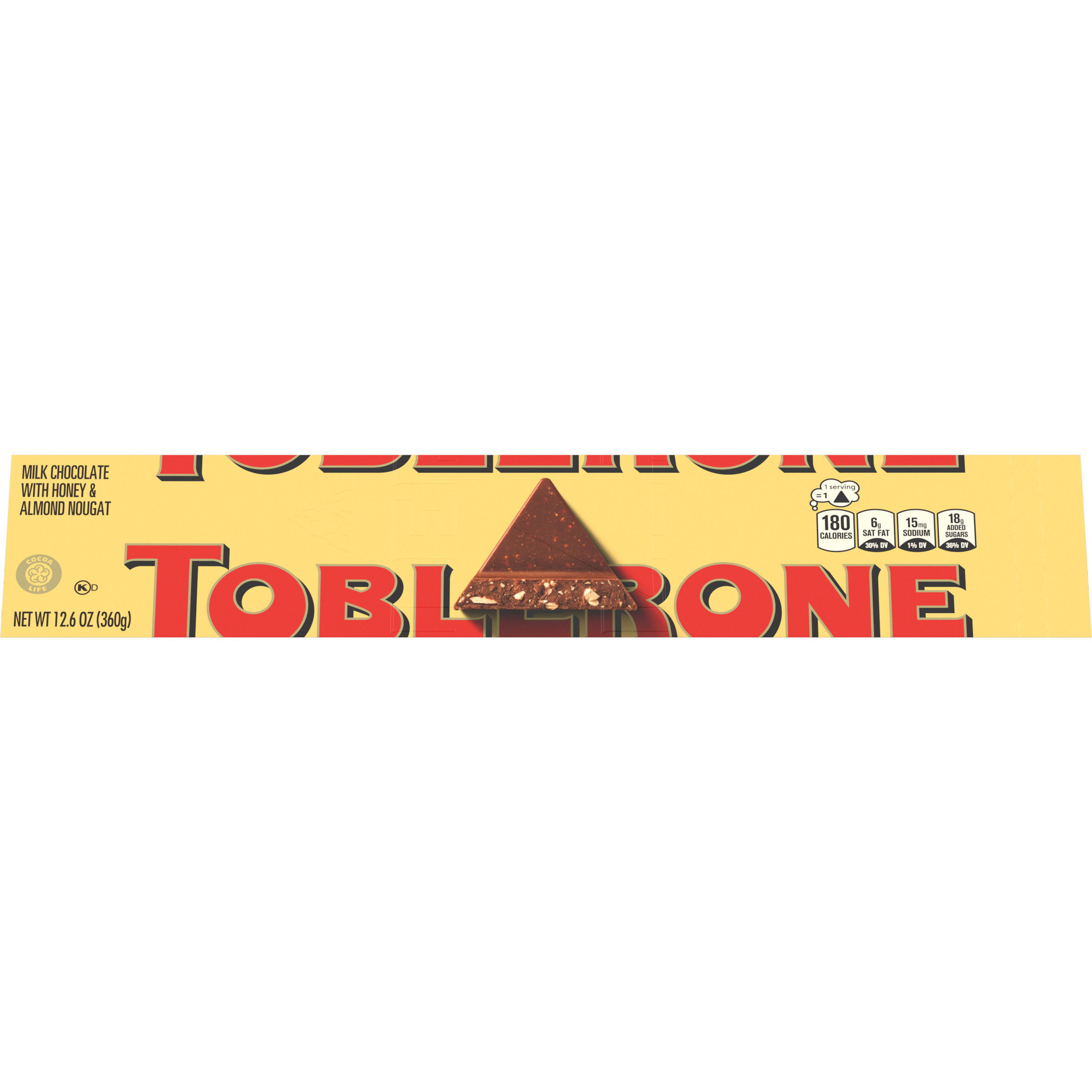 Toblerone Swiss Milk Chocolate Candy Bar with Honey and Almond Nougat, 12.6 oz-5