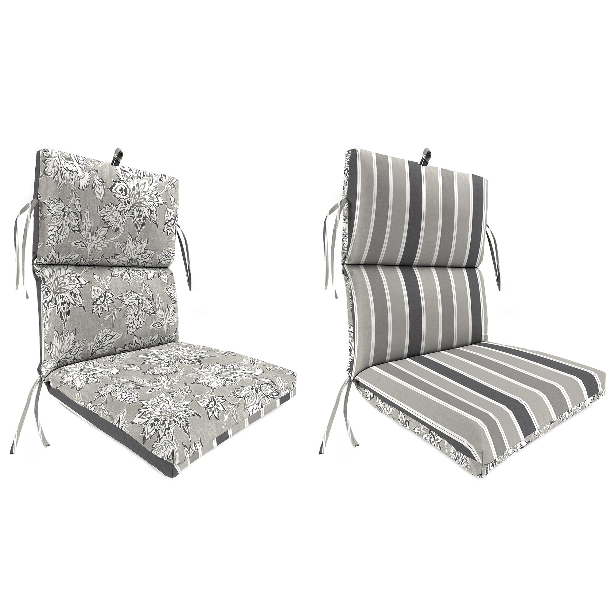 New Outdoor Dining Lounge Chair Cushion with Ties and Loop 22" x 44", UV Treated - Picture 12 of 19