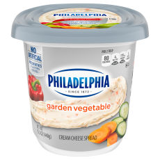 Philadelphia Garden Vegetable Cream Cheese Spread 15.5 oz Tub
