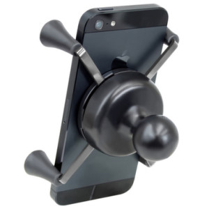 Phone Holder with 1 Inch Ball for Use with Adjustable Arms and Clamp
