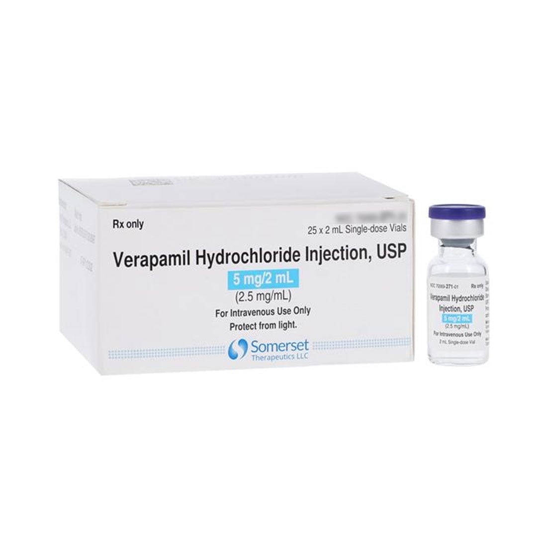 Verapamil 2.5mg/ml 2ml VL Non-Returnable If Opened