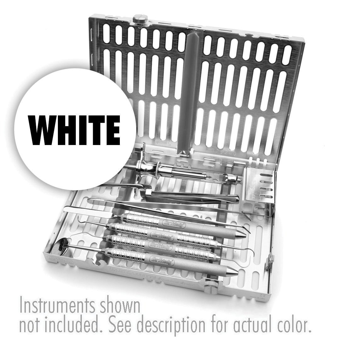 Signature Series® Instrument Cassette (Holds 10 Instruments) White