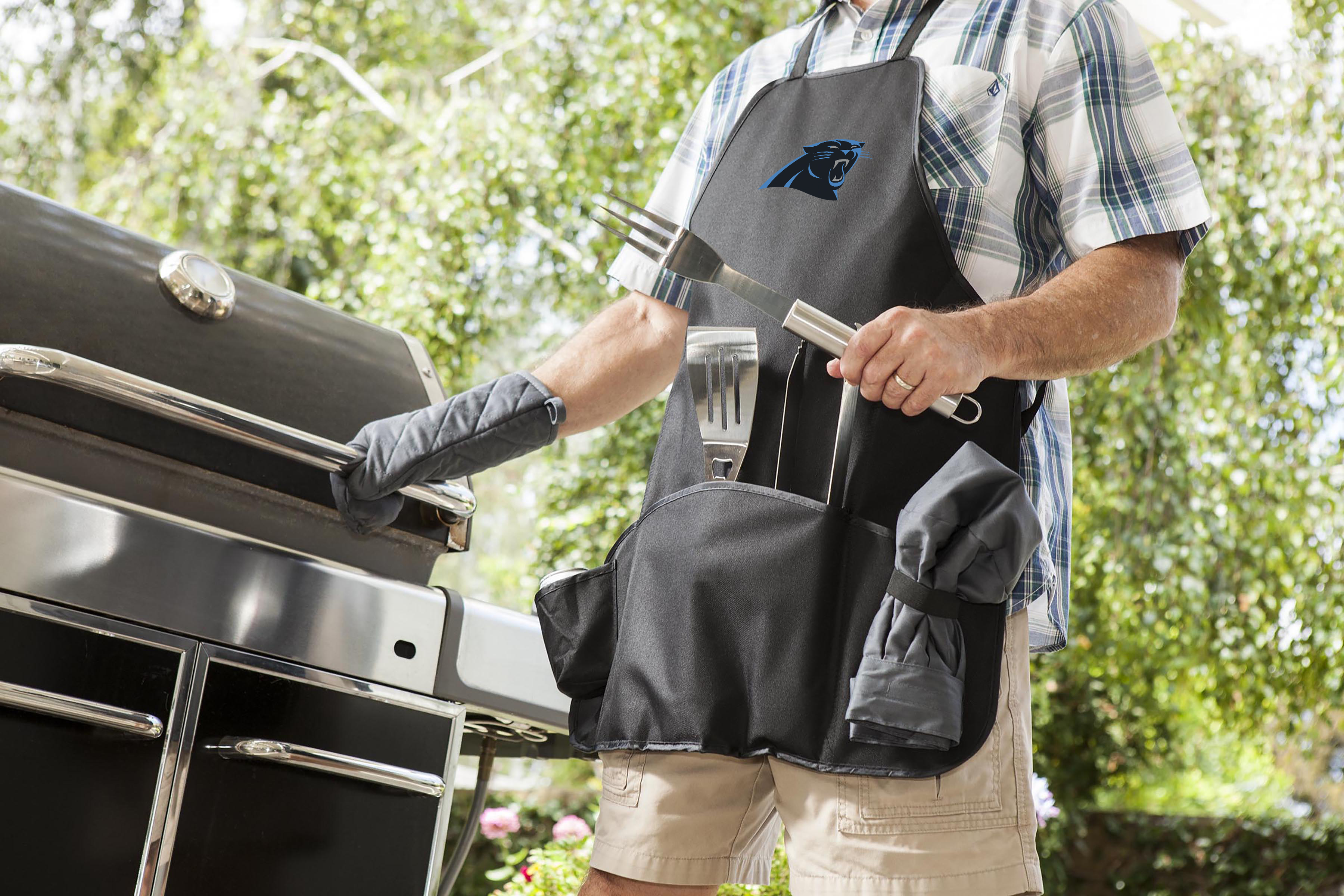 Carolina Panthers - BBQ Apron Tote Pro Grill Set