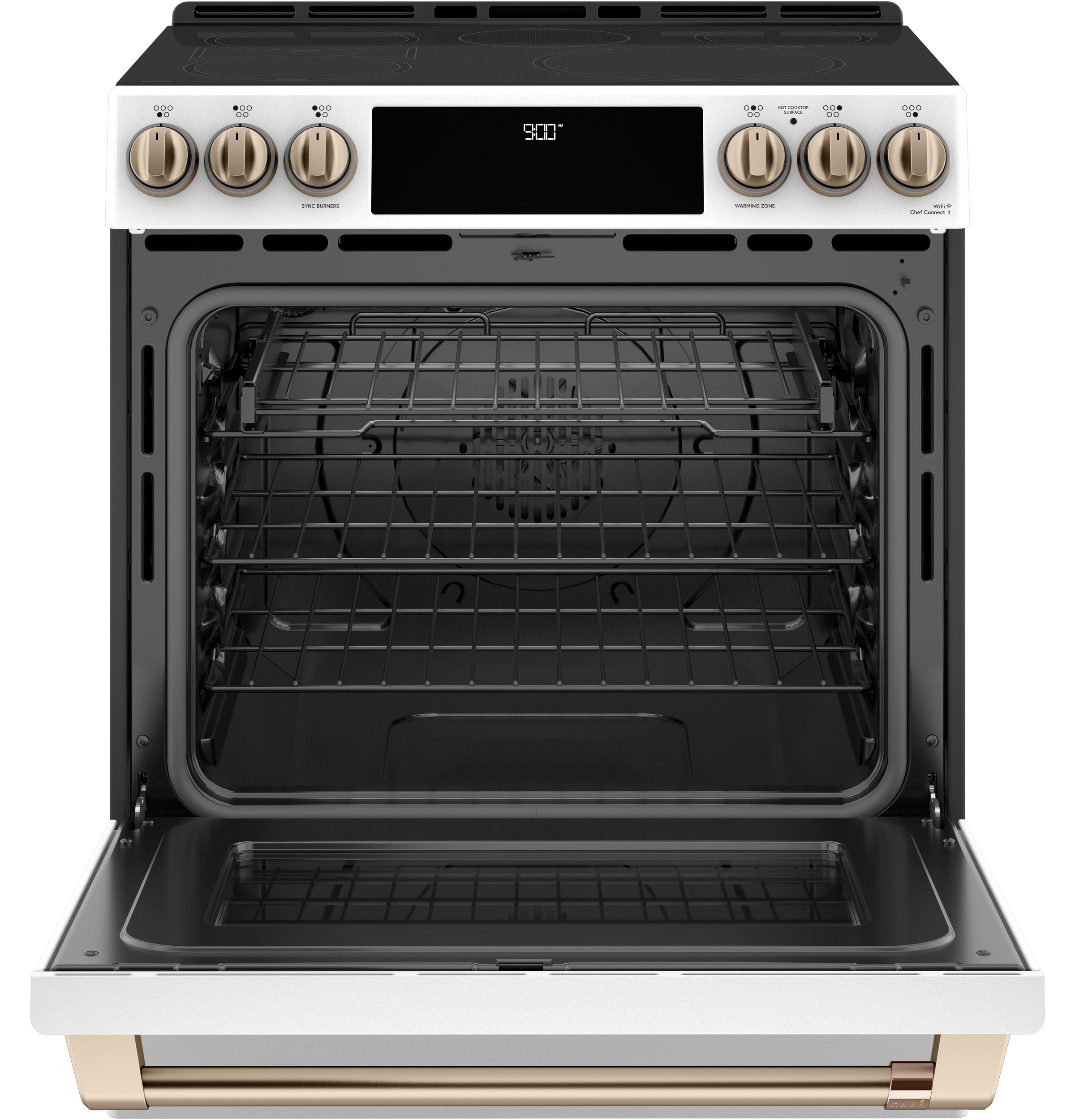 30" S/I — Induction RG — 5 Element — Slf Cln w/ Stm Cln Opt — Sgl Oven w/ Wrmg Drwr — True European Conv w/ Precise Air — Slf Cln Roller Rck — ADA Compliant — Connectable via built-in WiFi view 2