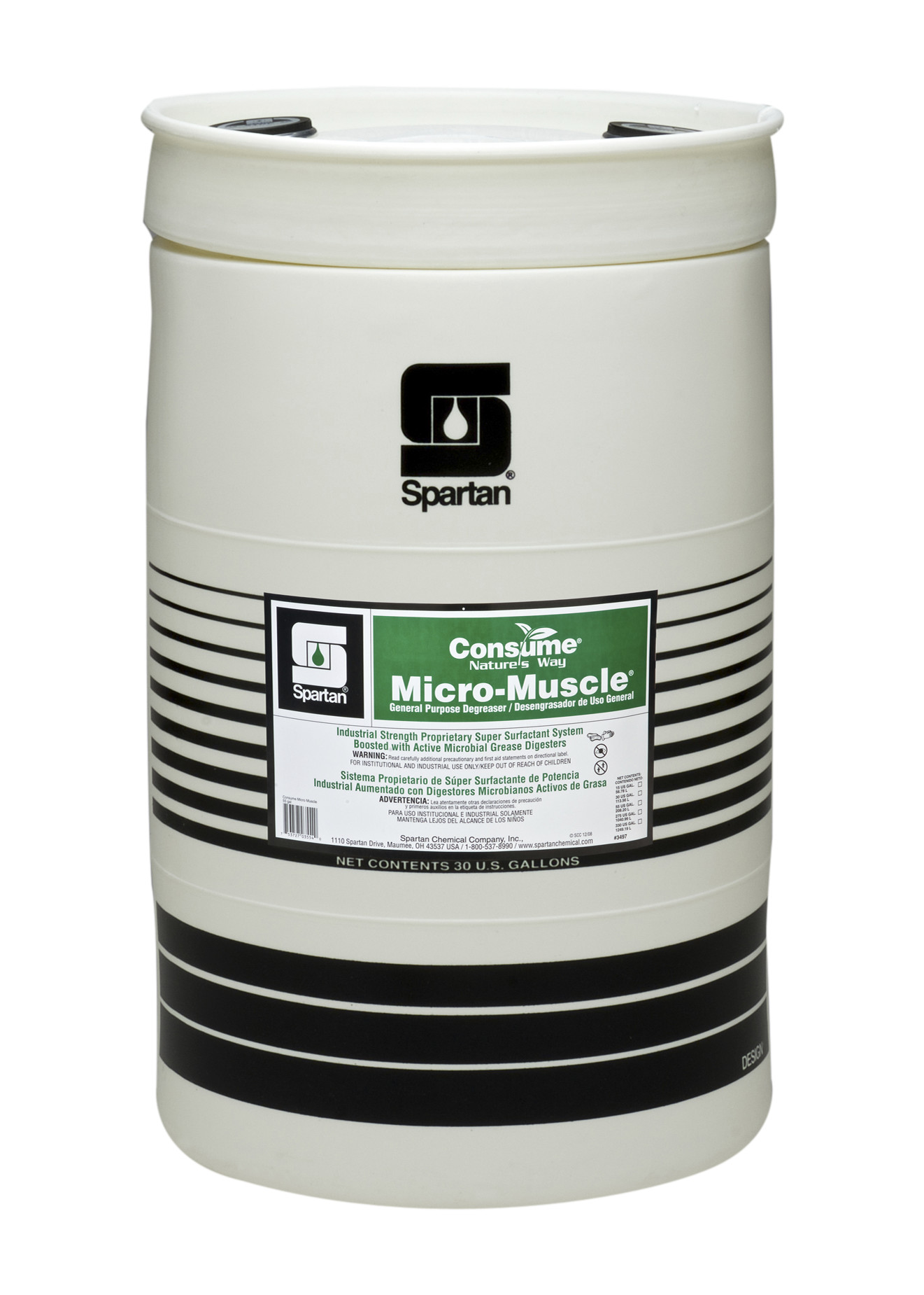 Spartan Chemical Company Consume Micro-Muscle, 30 GAL DRUM
