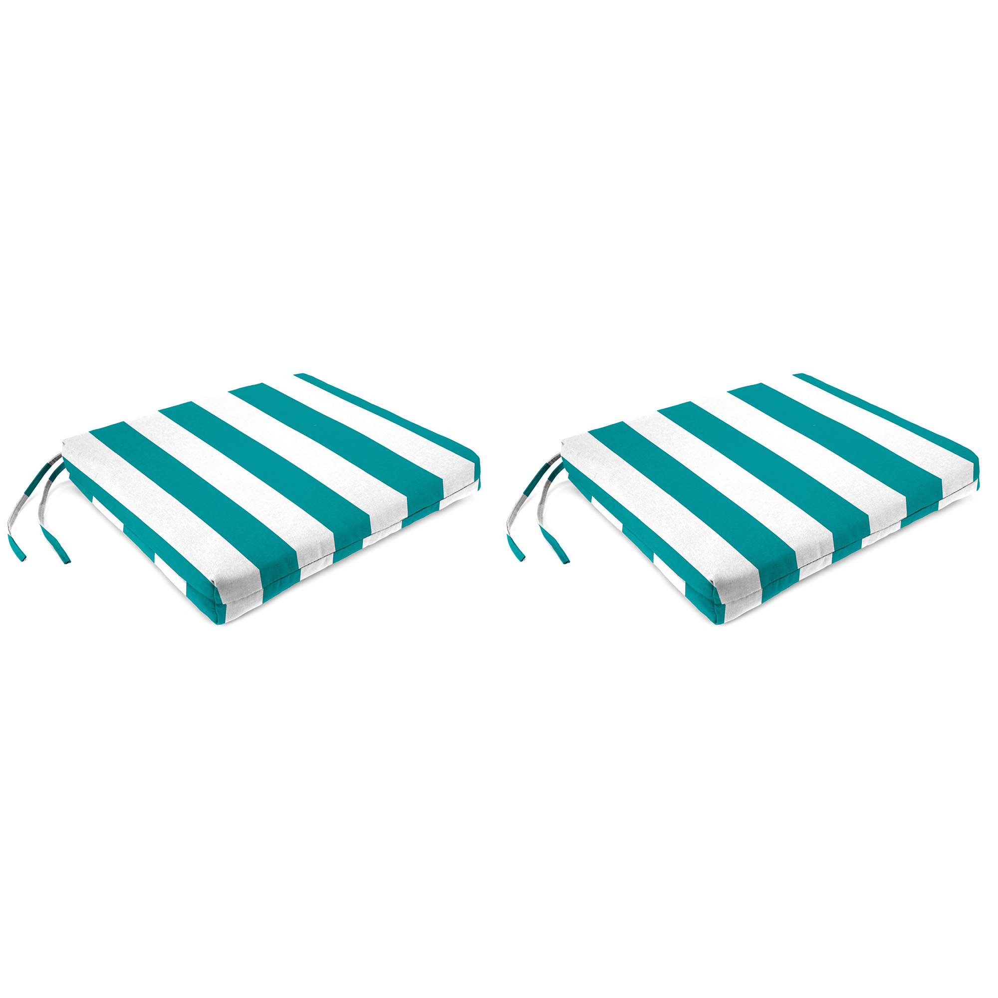 New Outdoor Chair Pad Seat Cushions with Ties 19" x 17", 2-Pack, Fade Resistant - Picture 20 of 21