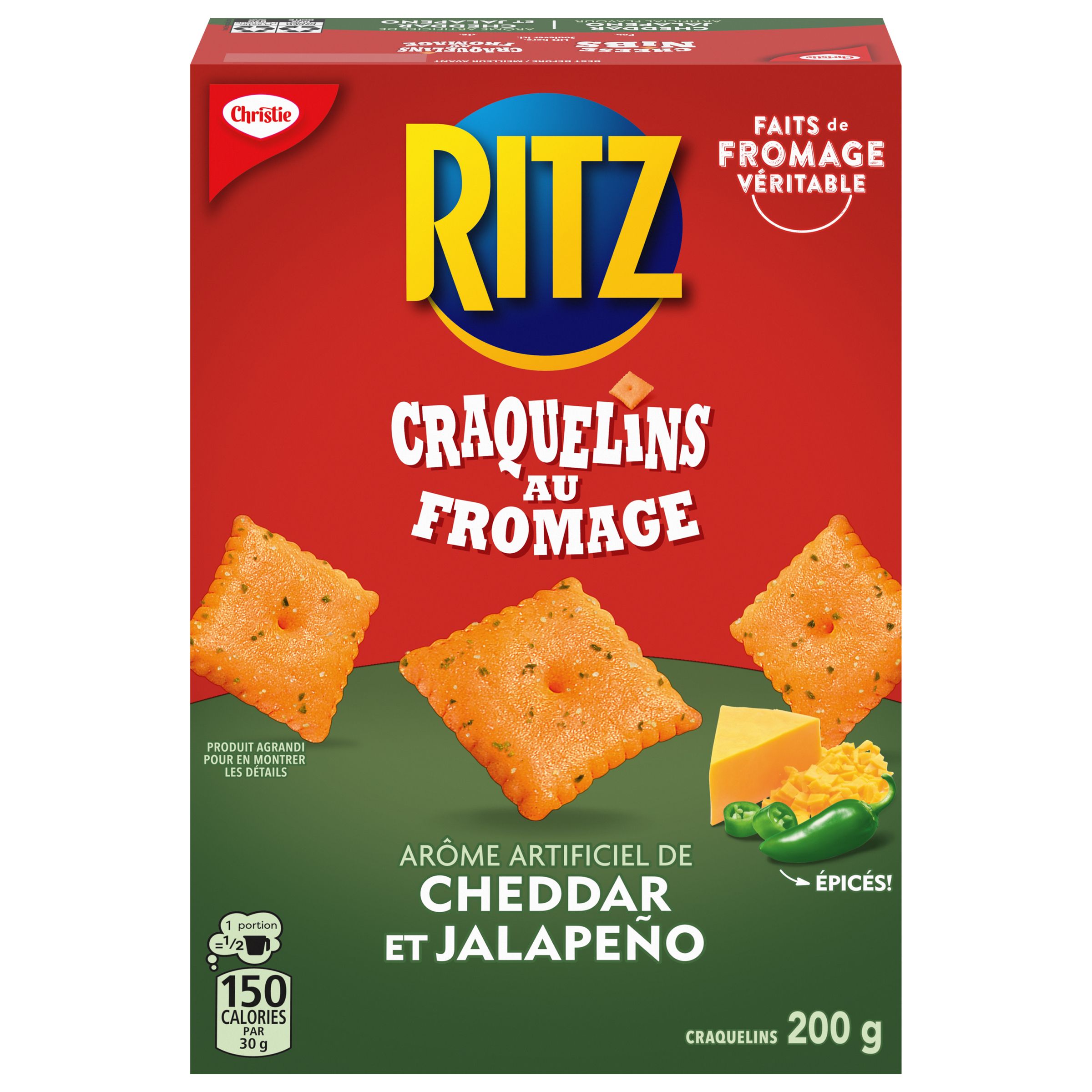 CHRISTIE RITZ CHEESE NIBS CHEDDAR JALAPENO 200G -2