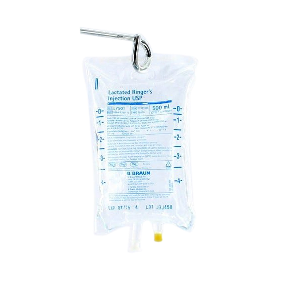 Lactated Ringer's, 500ml Plastic Bag for Injection