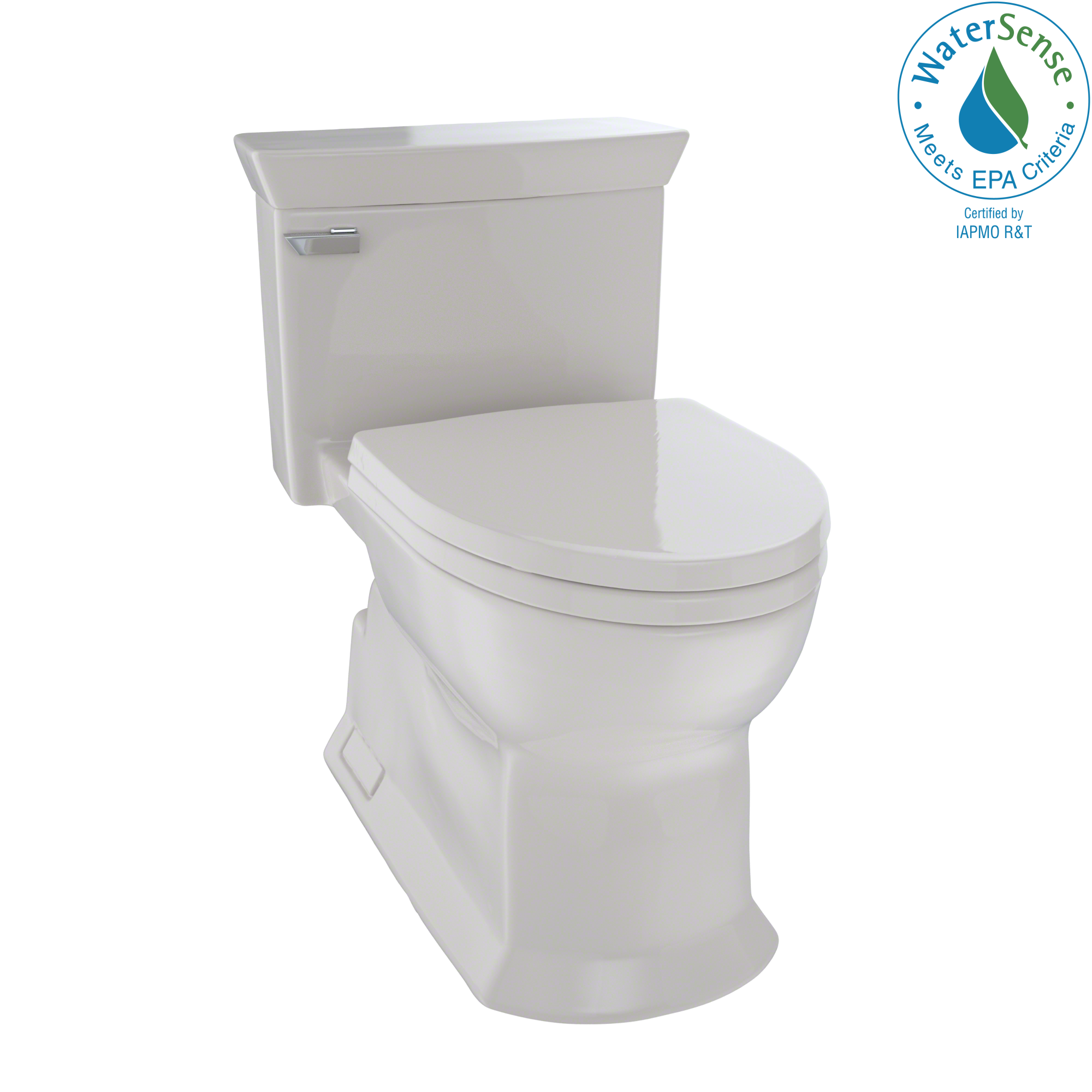 TOTO Eco Soire One Piece Elongated 1.28 GPF Universal Height Skirted Toilet with CEFIONTECT, Sedona Beige, Vitreous China, MS964214CEFG#12