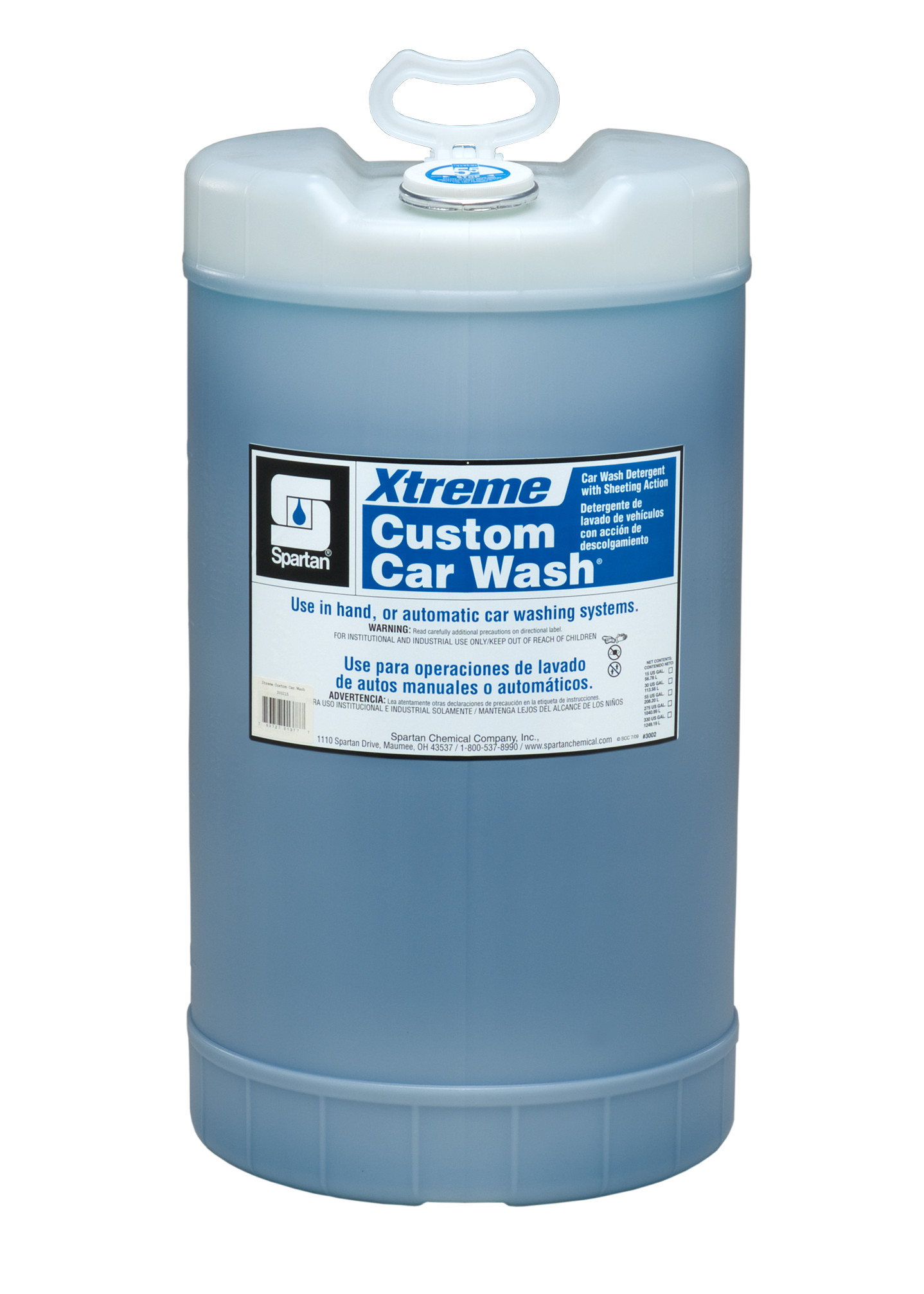 Spartan Chemical Company Xtreme Custom Car Wash, 15 GAL DRUM