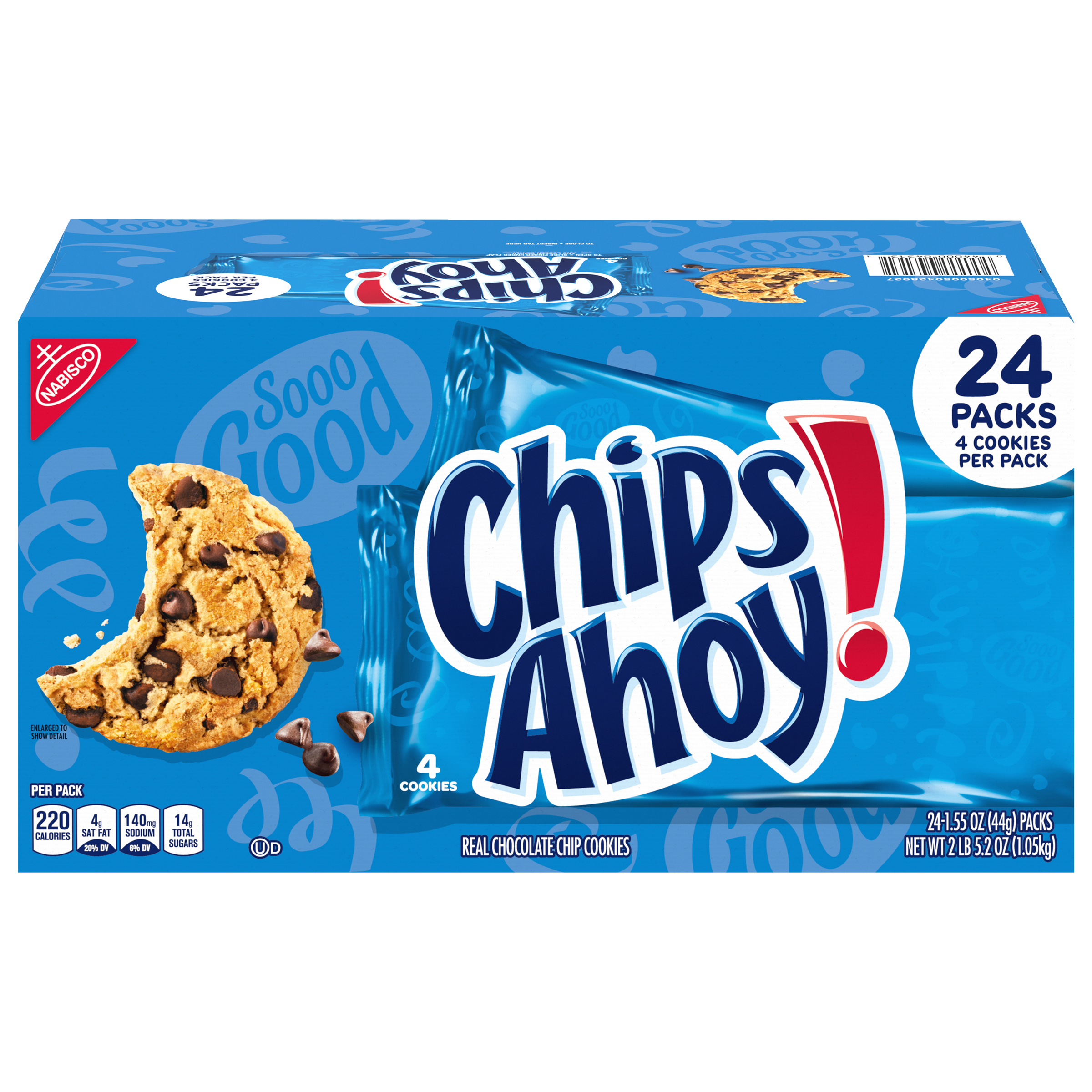 CHIPS AHOY! Original Chocolate Chip Cookies, 24 - 1.55 oz Snack Packs-thumbnail-0